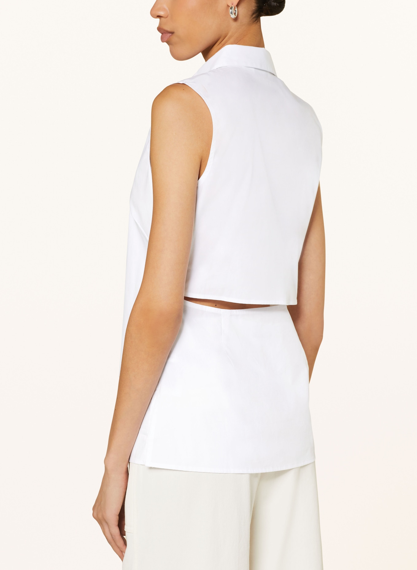Calvin Klein Blouse top with cut-out, Color: WHITE (Image 5)
