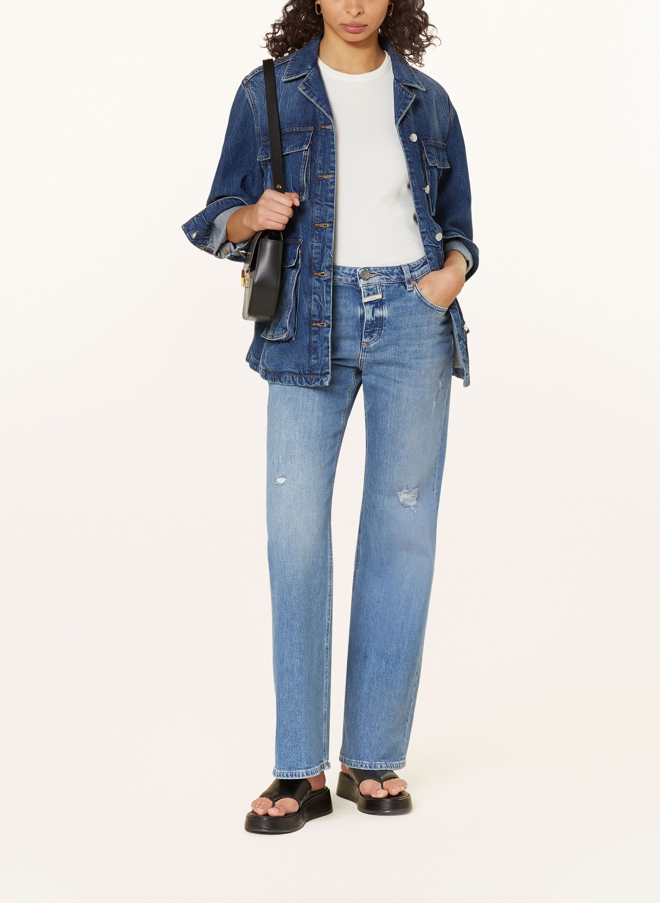 CLOSED Straight Jeans GILLAN, Farbe: MBL MID BLUE (Bild 2)