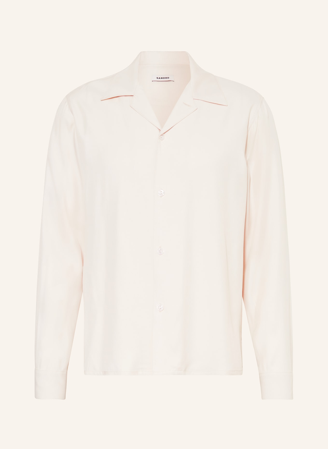 SANDRO Koszula z klapami slim fit, Kolor: ECRU (Obrazek 1)