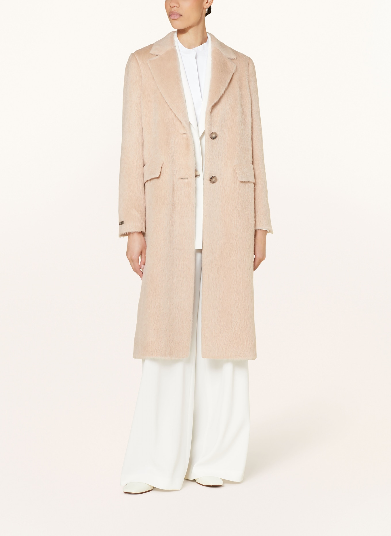 PESERICO Alpaca coat, Color: BEIGE (Image 2)