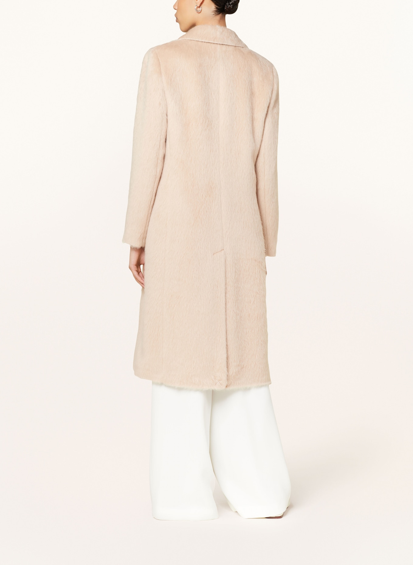PESERICO Alpaca coat in beige