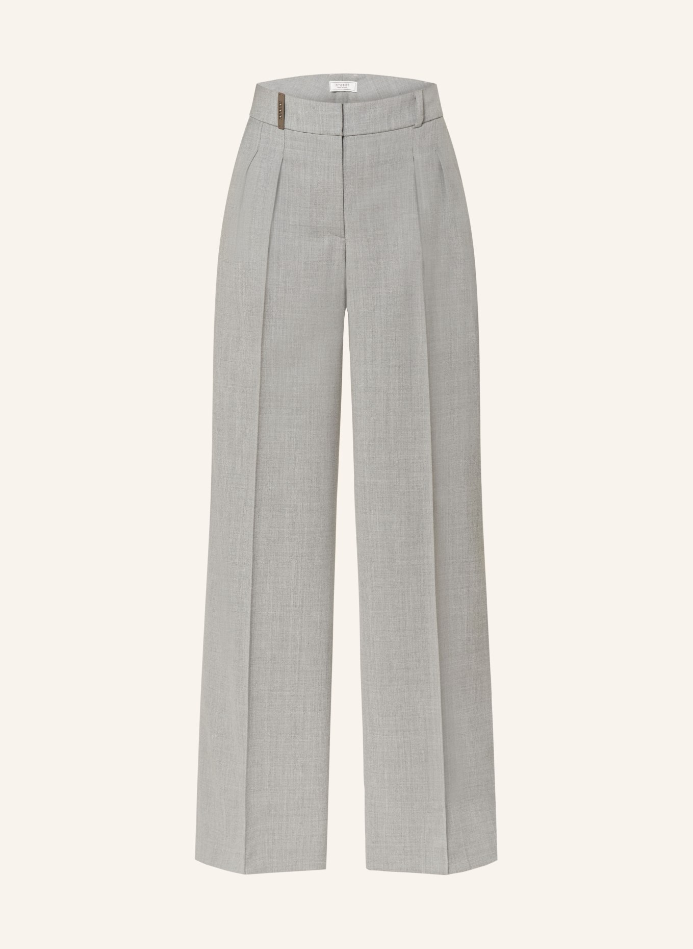 PESERICO Wide leg trousers, Color: GRAY (Image 1)