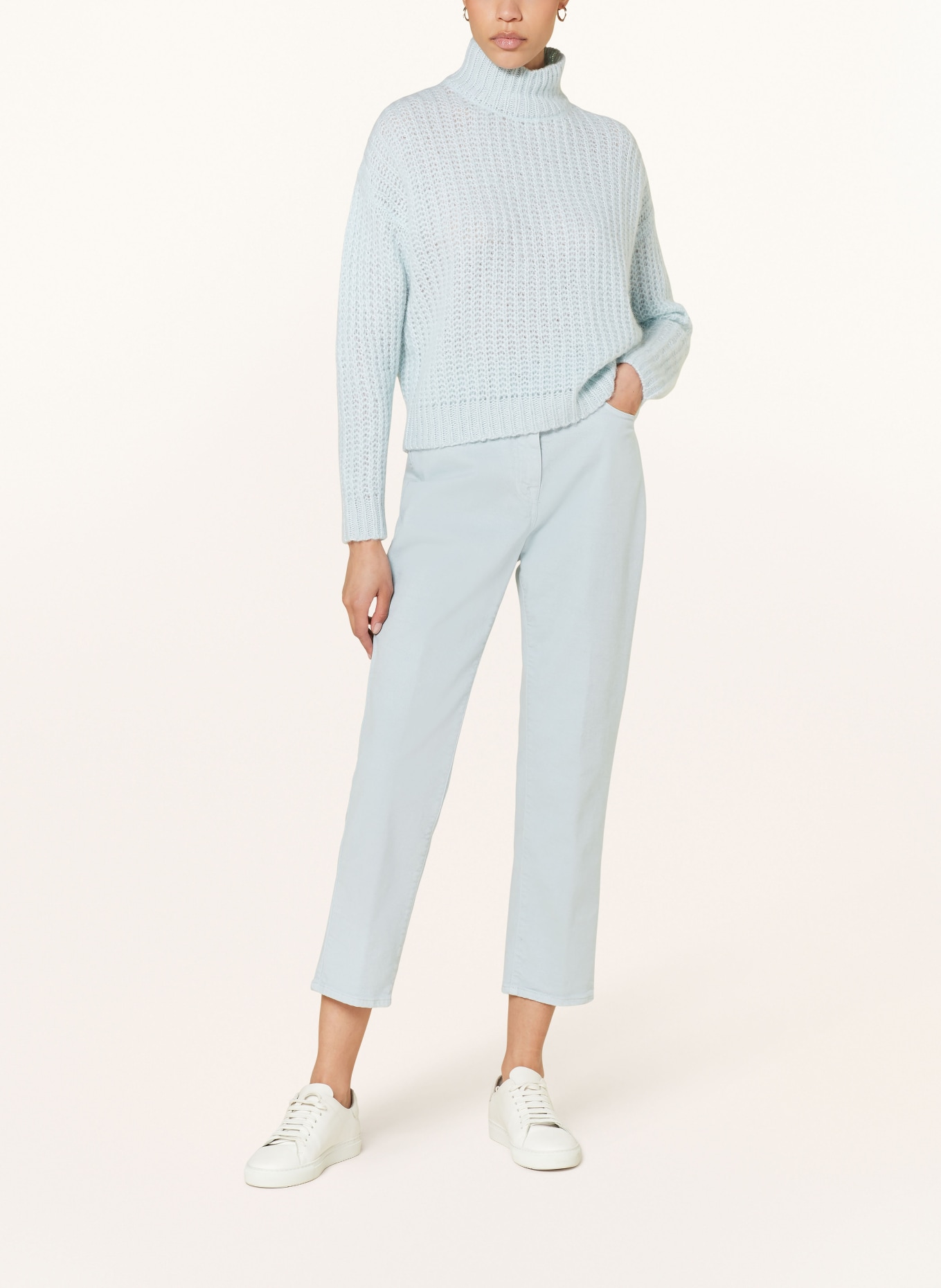 PESERICO Jeansy straight: 832 Springwater green