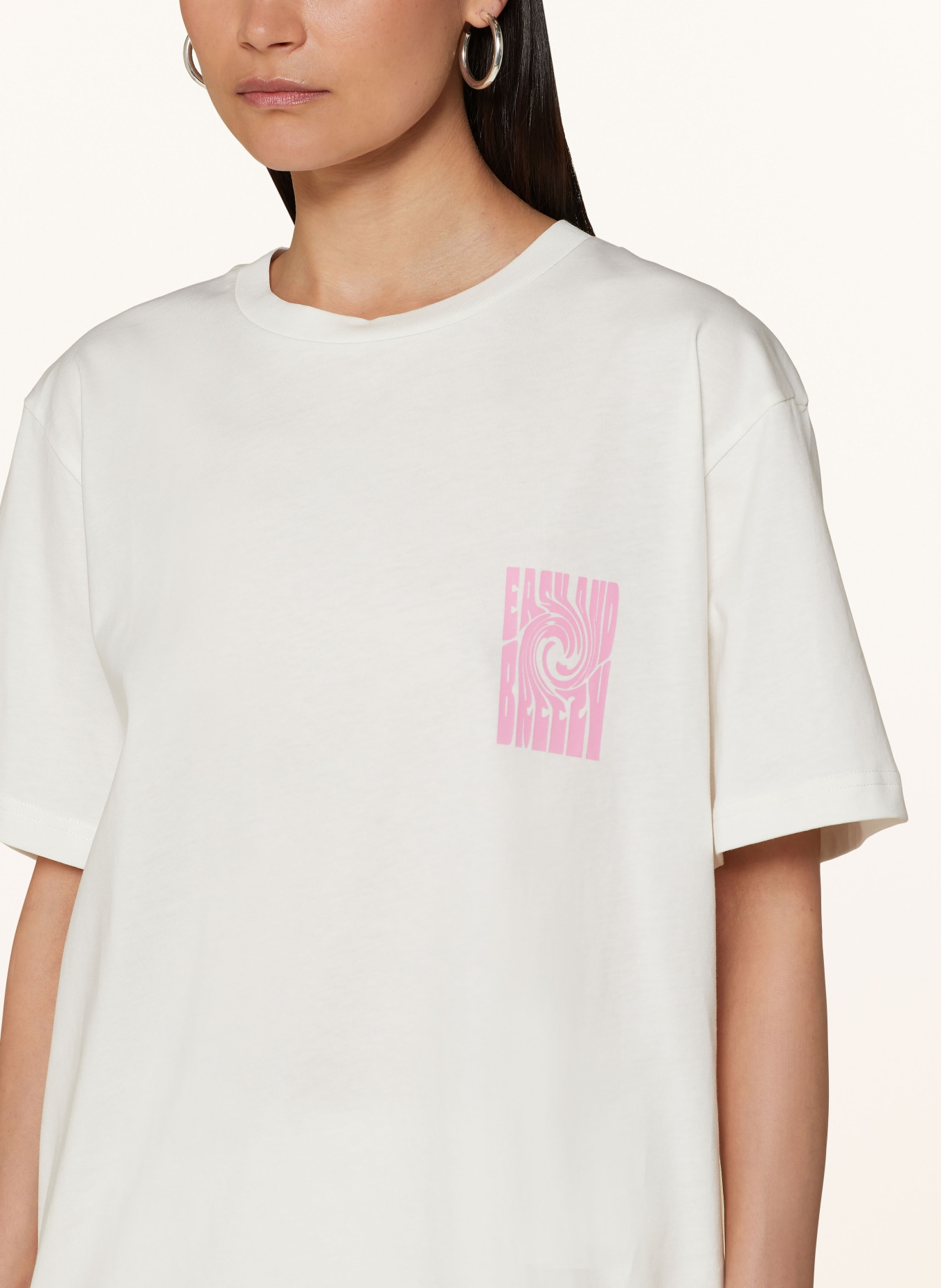 OH APRIL T-shirt BOYFRIEND, Color: WHITE/ PINK (Image 4)