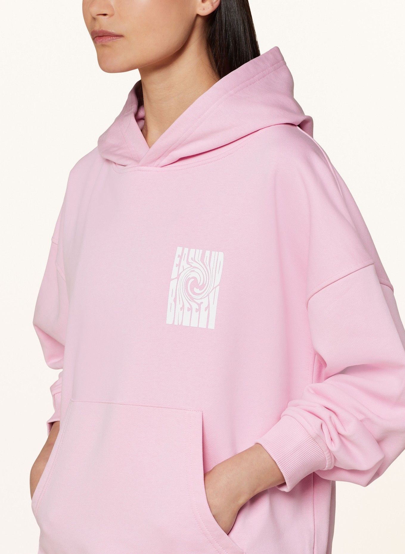 OH APRIL Hoodie BOYFRIEND, Color: PINK/ WHITE (Image 5)
