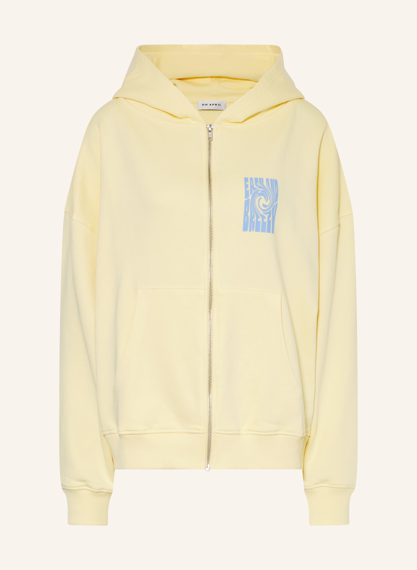 OH APRIL Sweat jacket, Color: BLUE/ YELLOW (Image 1)