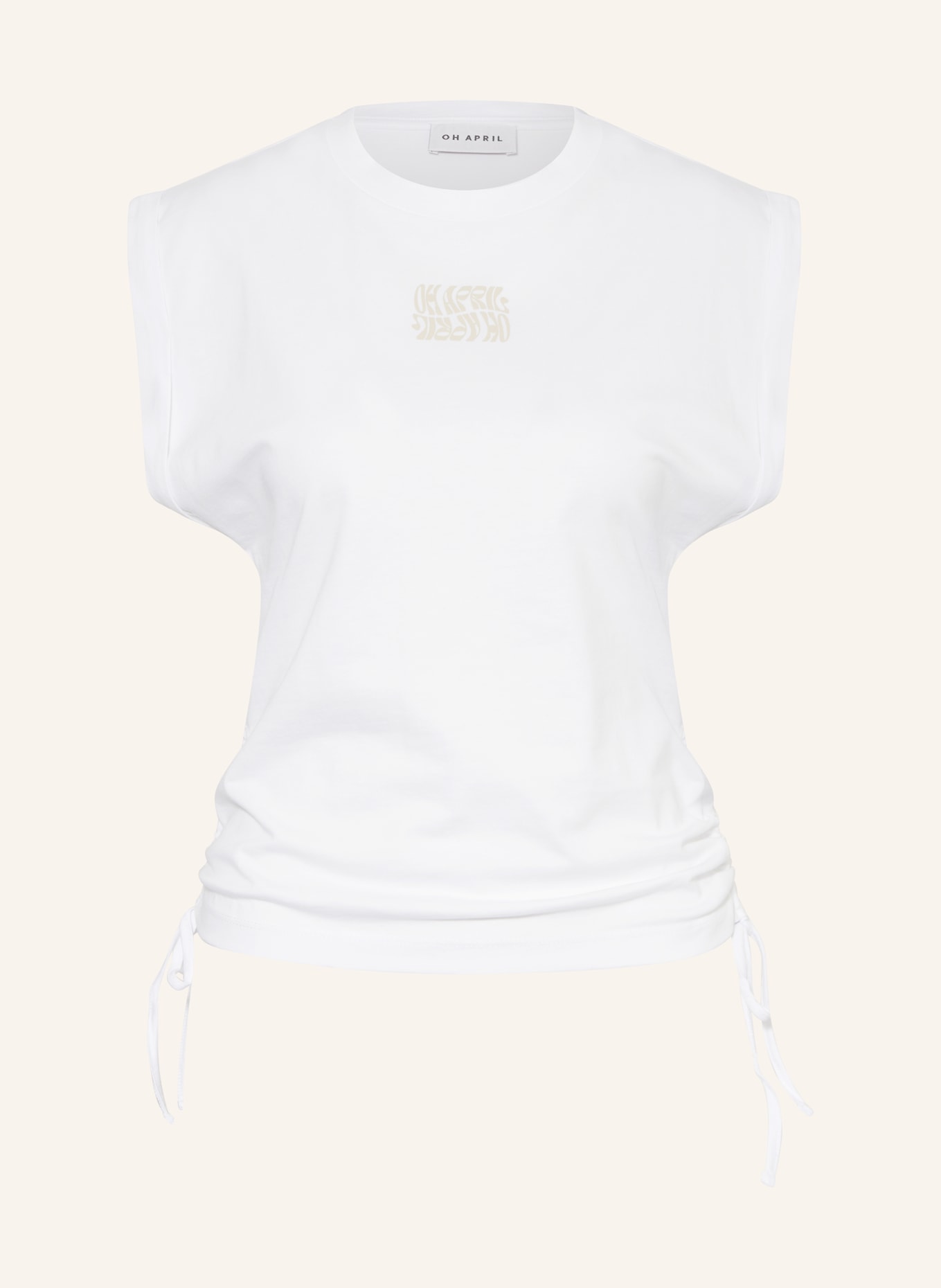 OH APRIL Top, Color: WHITE (Image 1)