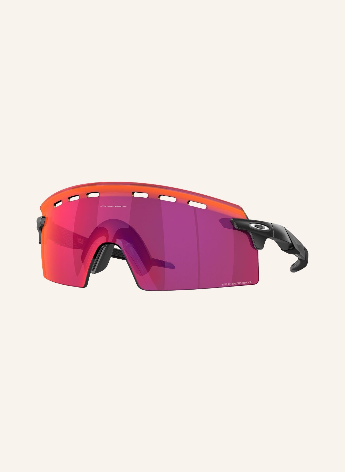 OAKLEY Cycling sunglasses ENCODER STRIKE VENTED, Color: 923502 - BLACK MATTE/ PURPLE (Image 1)