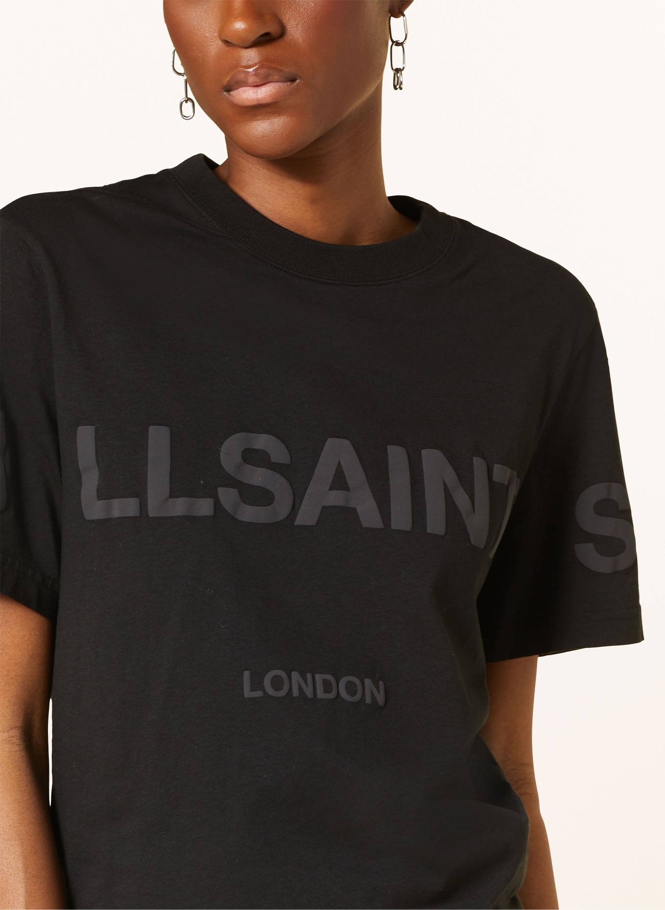 ALLSAINTS T-shirt LISA, Kolor: CZARNY (Obrazek 4)
