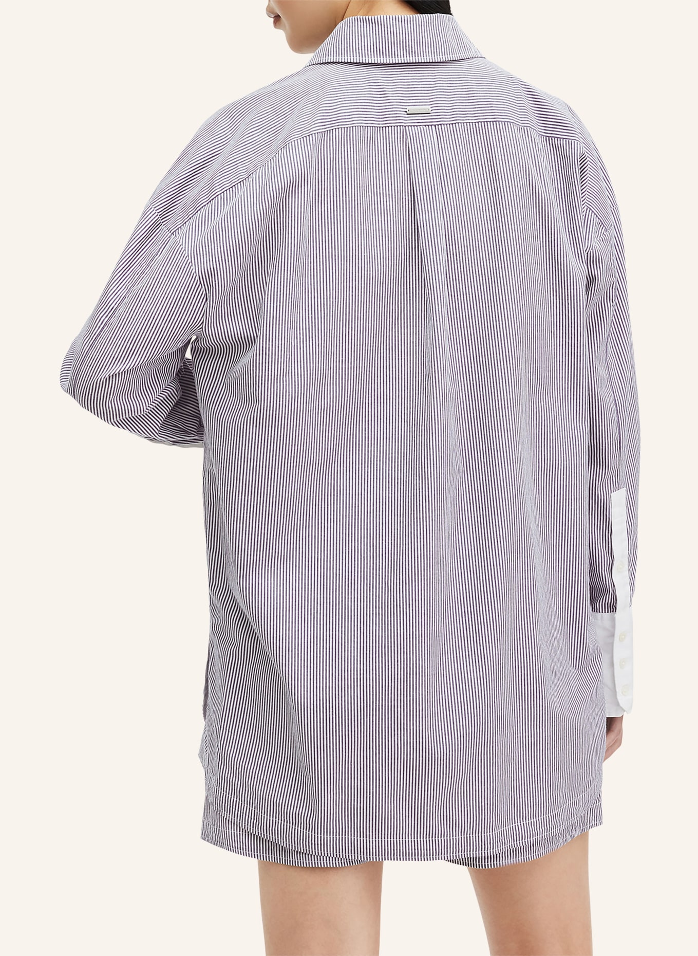 ALLSAINTS Shirt blouse KARINA, Color: DARK BLUE/ WHITE (Image 3)
