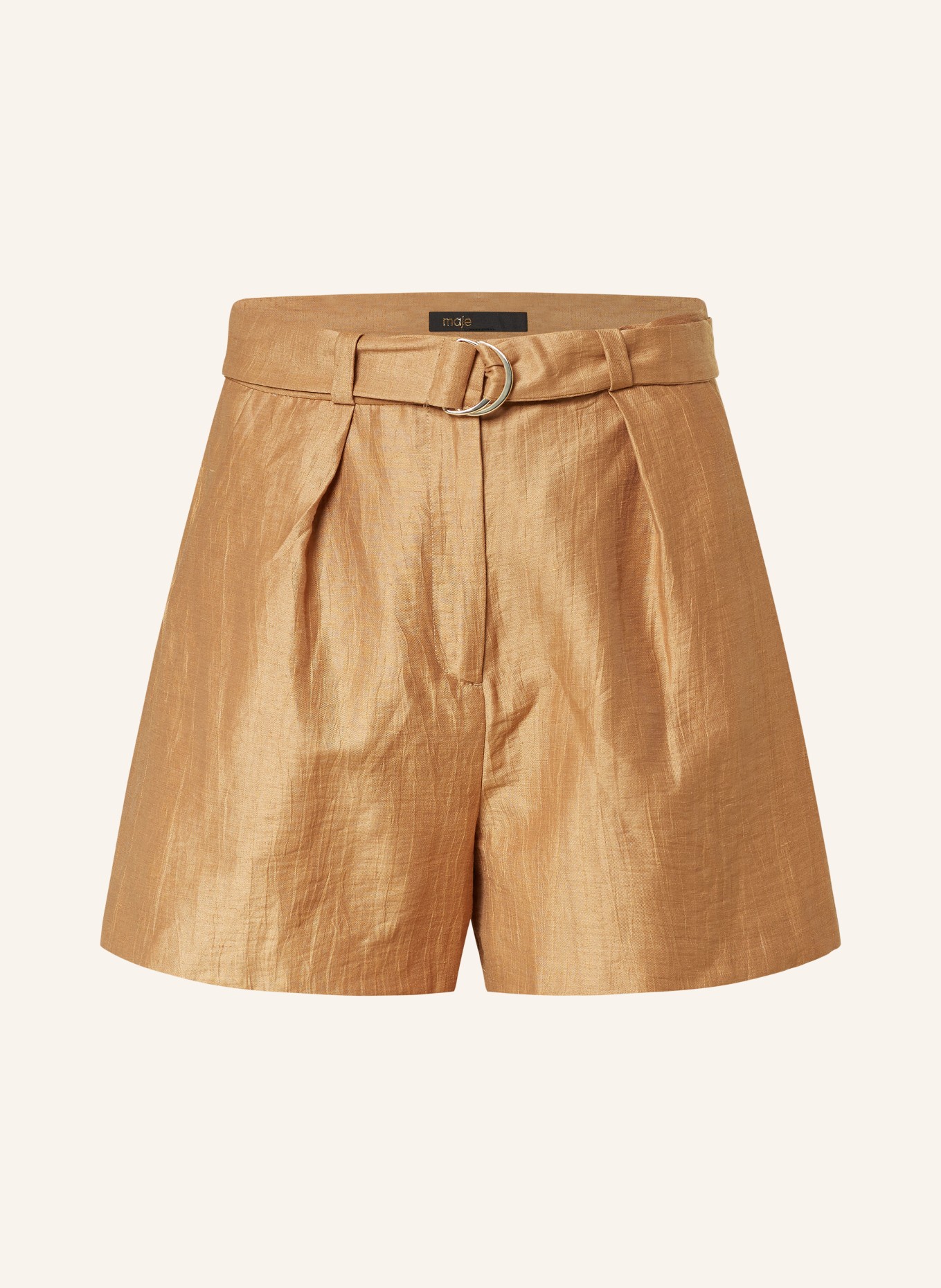 maje Shorts aus Leinen, Farbe: BRAUN (Bild 1)