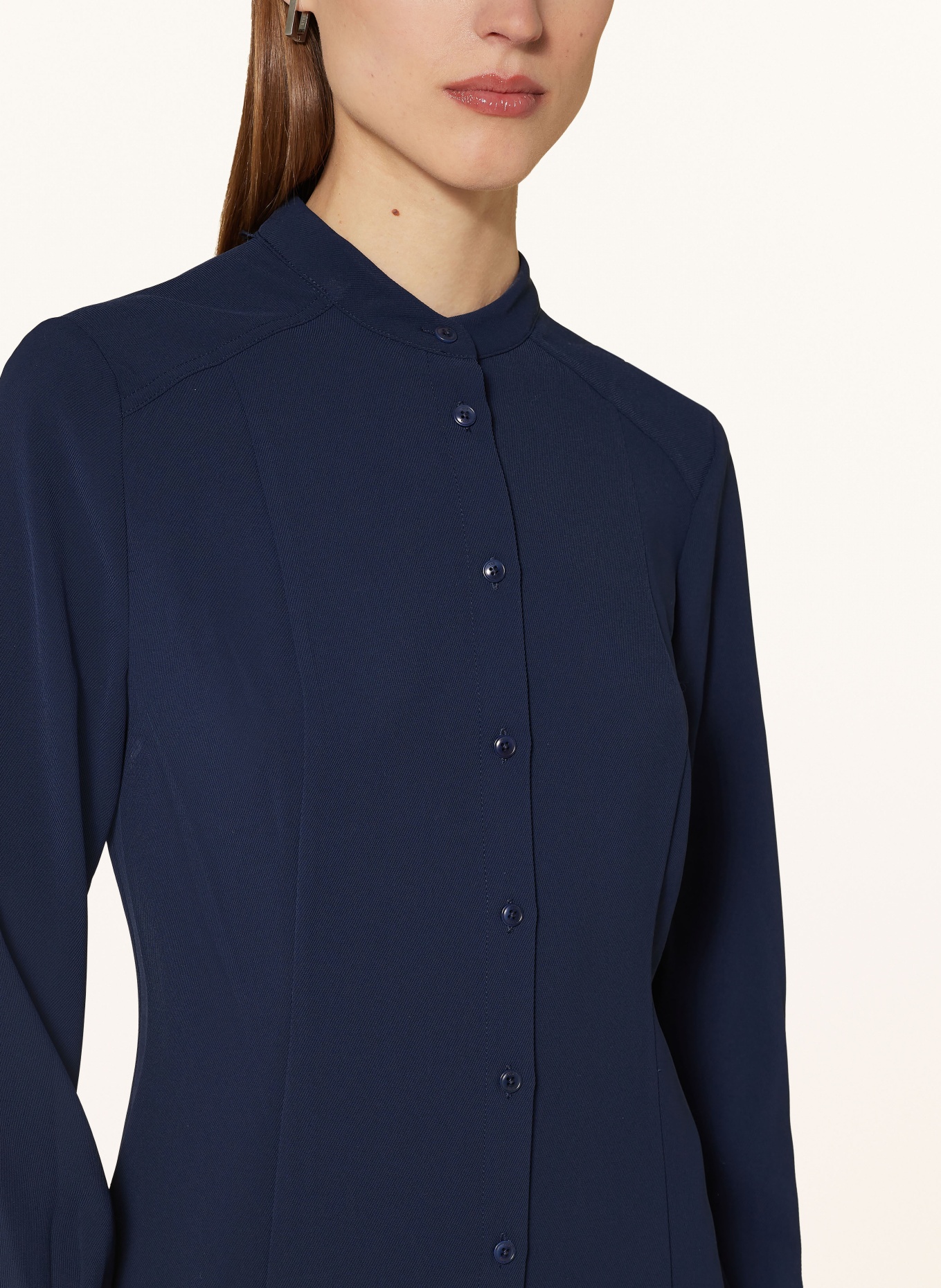 TED BAKER Sada ELSIIEY: košilové šaty pletená vesta: TMAVĚ MODRÁ