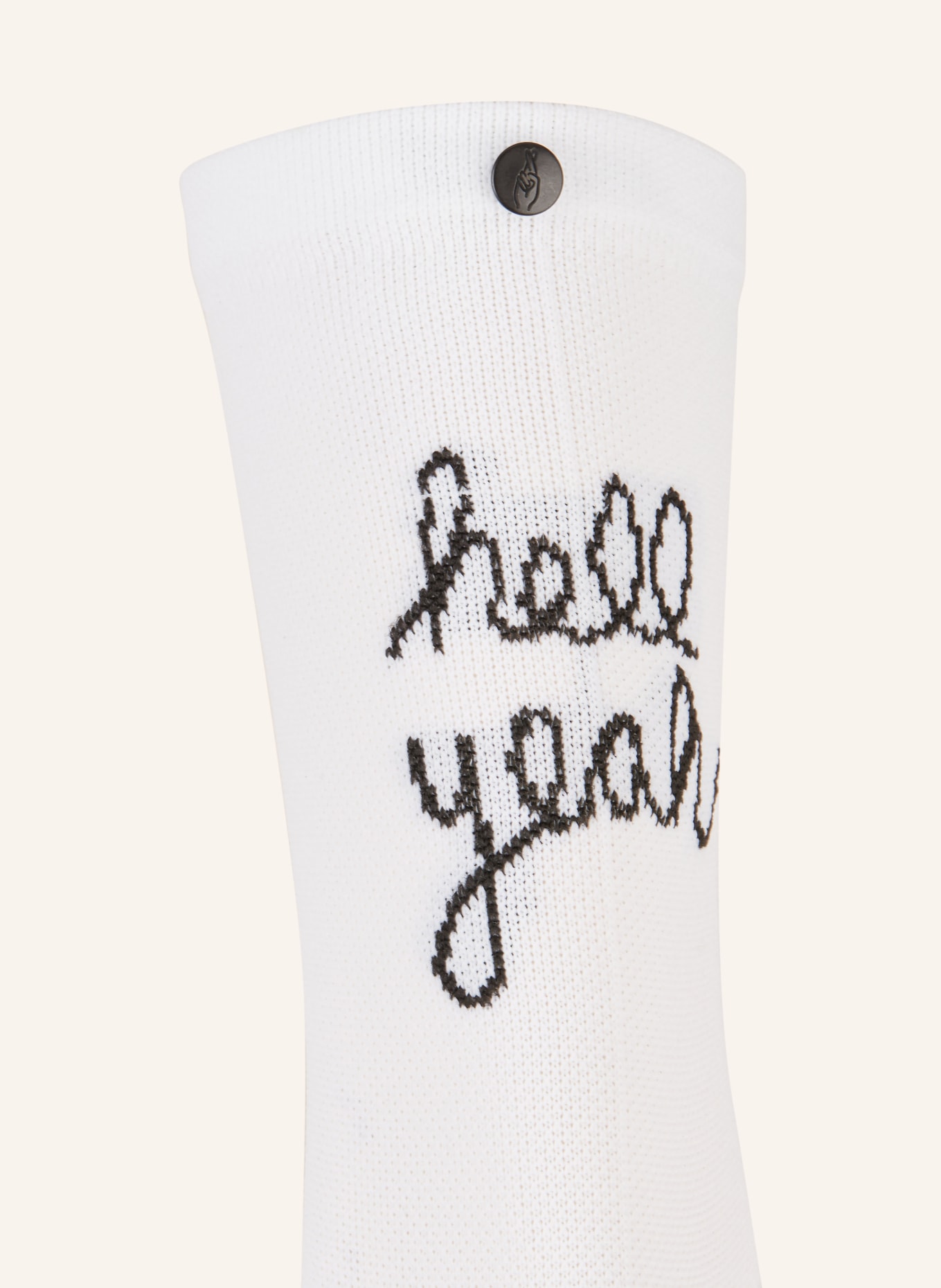 FINGERSCROSSED Cycling socks HELL YEAH 3.0, Color: WHITE (Image 2)
