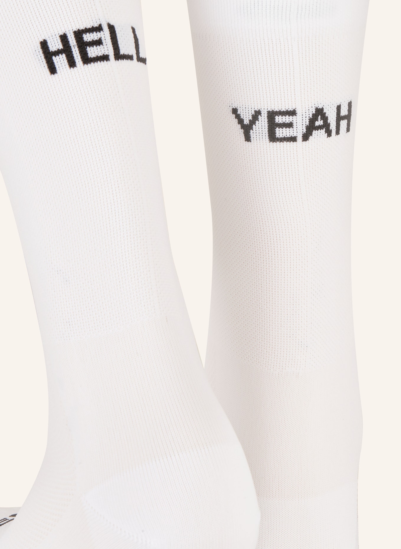 FINGERSCROSSED Cycling socks HELL YEAH 1.0, Color: WHITE (Image 2)
