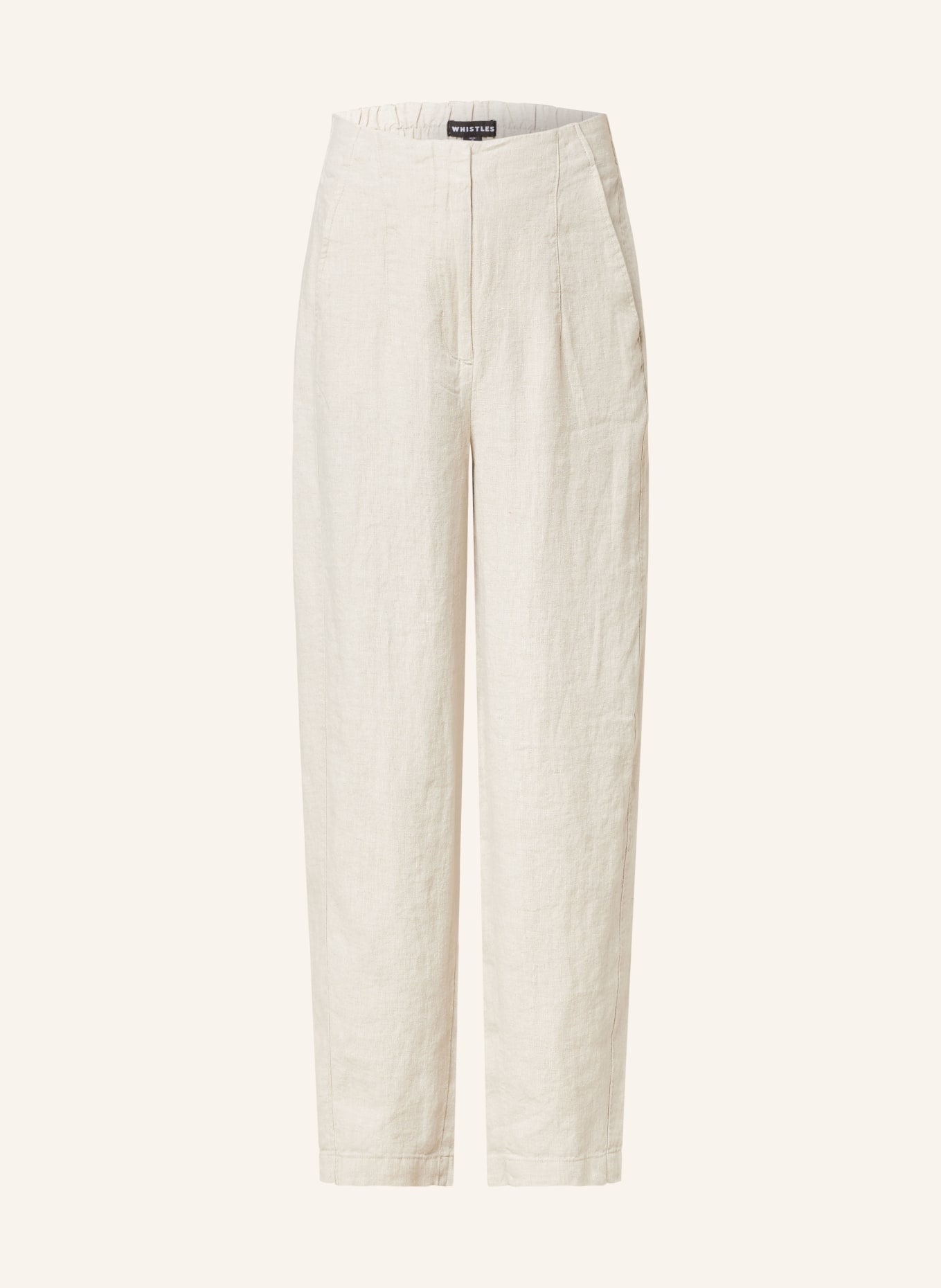 WHISTLES Linen trousers, Color: CREAM (Image 1)