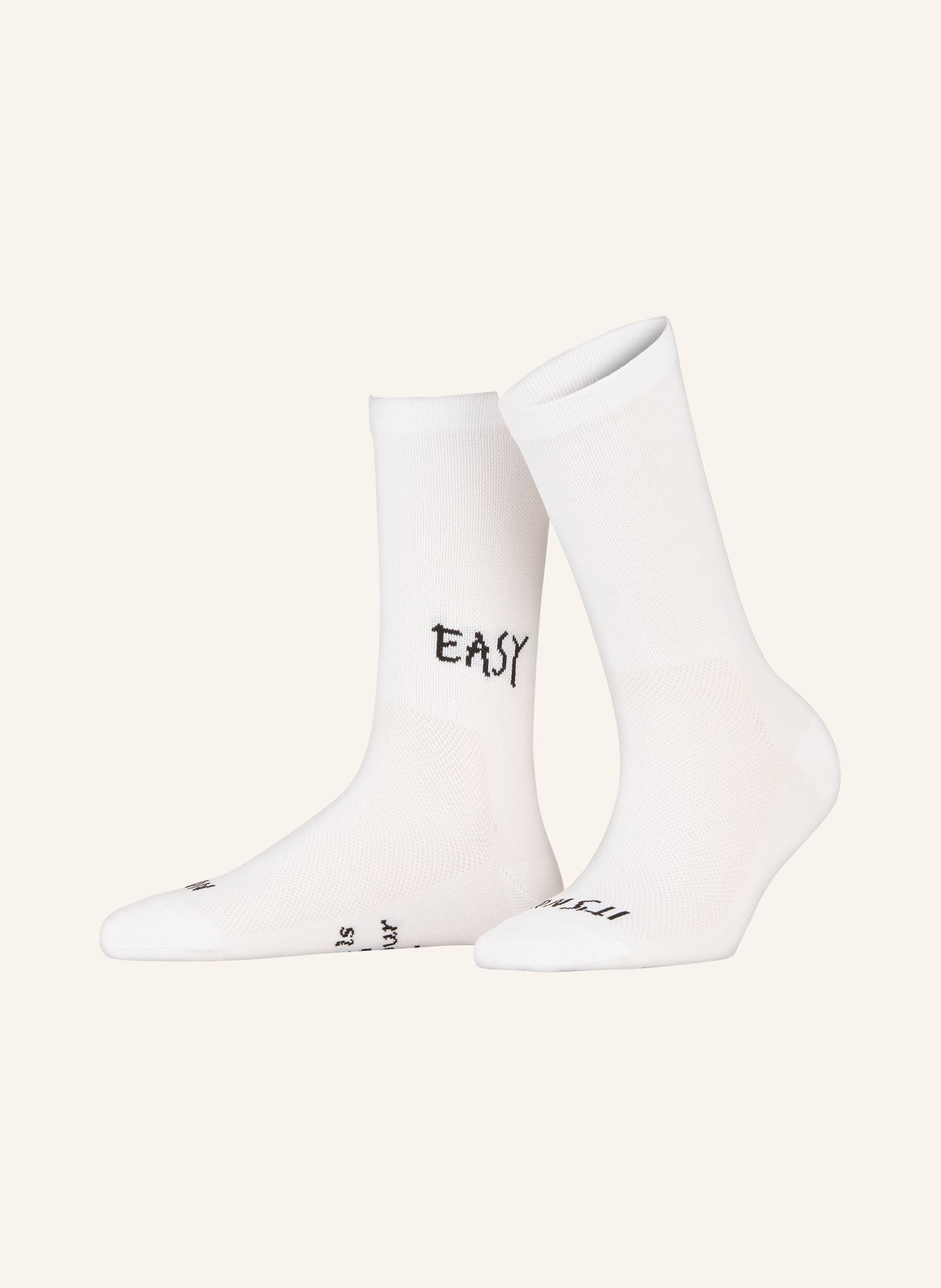 FINGERSCROSSED Cycling socks CLASSIC MOVEMENT EASY, Color: WHITE (Image 1)