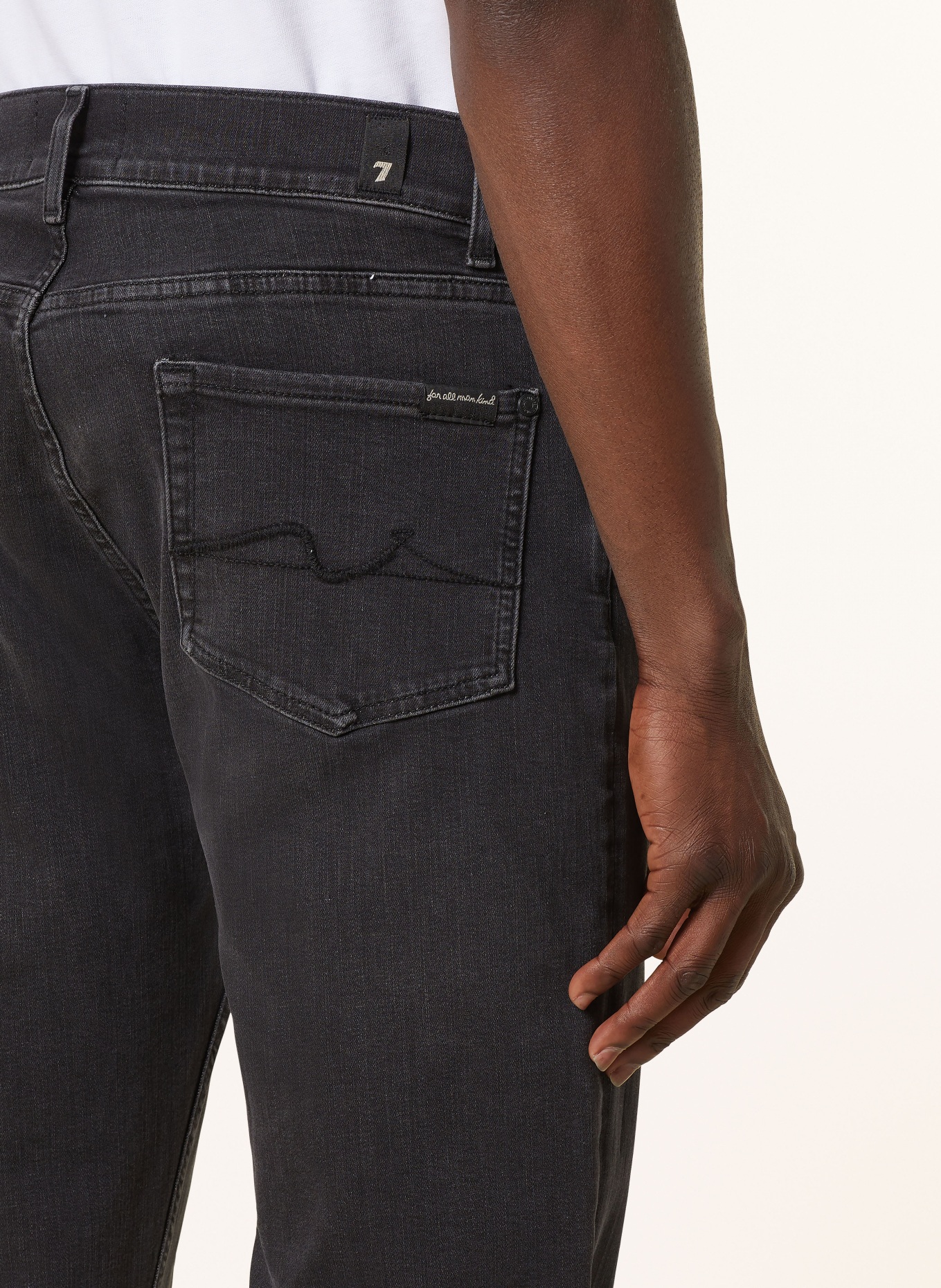 7 for all mankind Jeans SLIMMY TAPERED modern slim fit, Color: BLACK (Image 6)