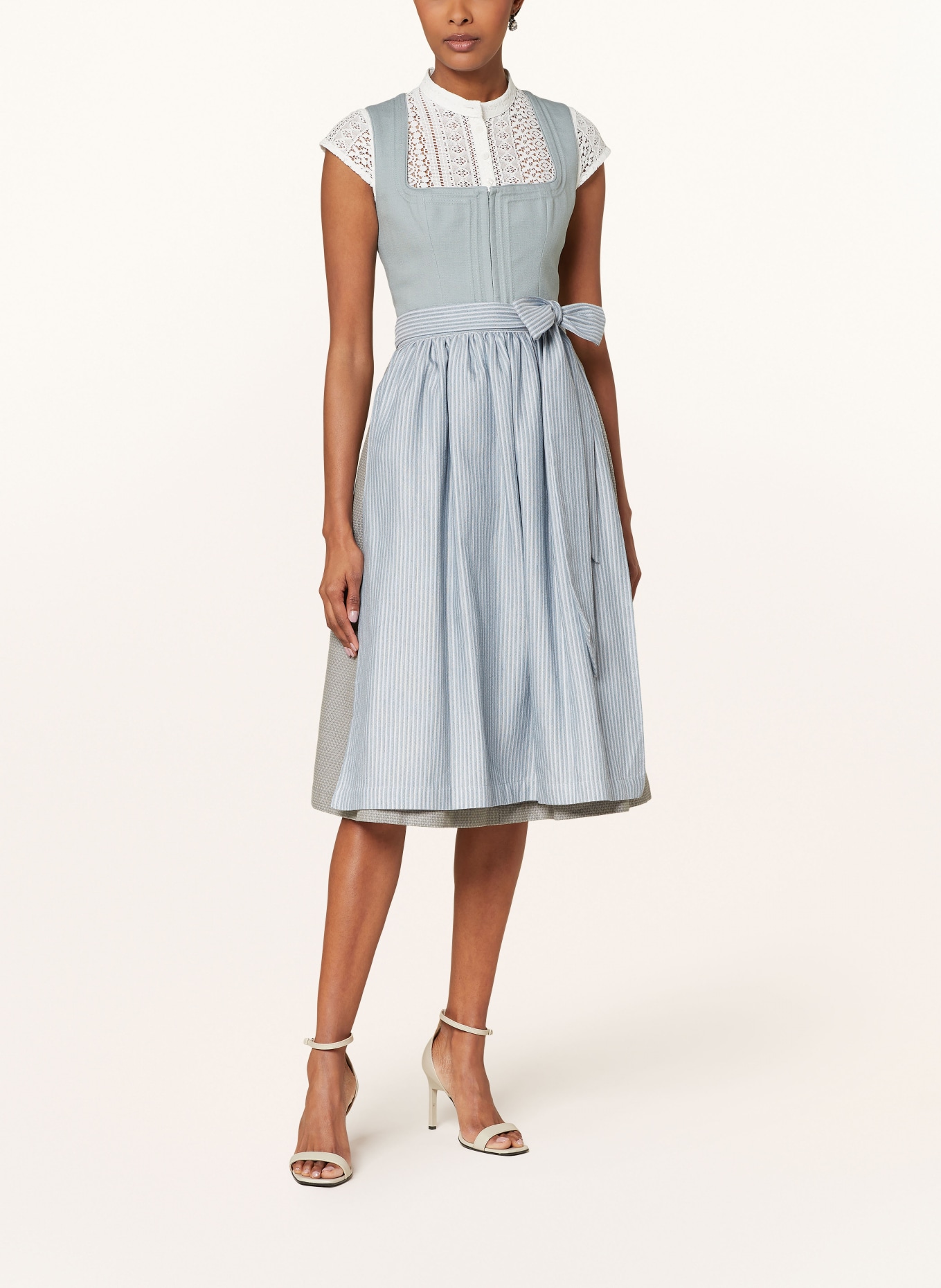 LIMBERRY Sukienka bawarska CLAIRE, Kolor: MIĘTOWY/ SZARY/ PETROL (Obrazek 2)