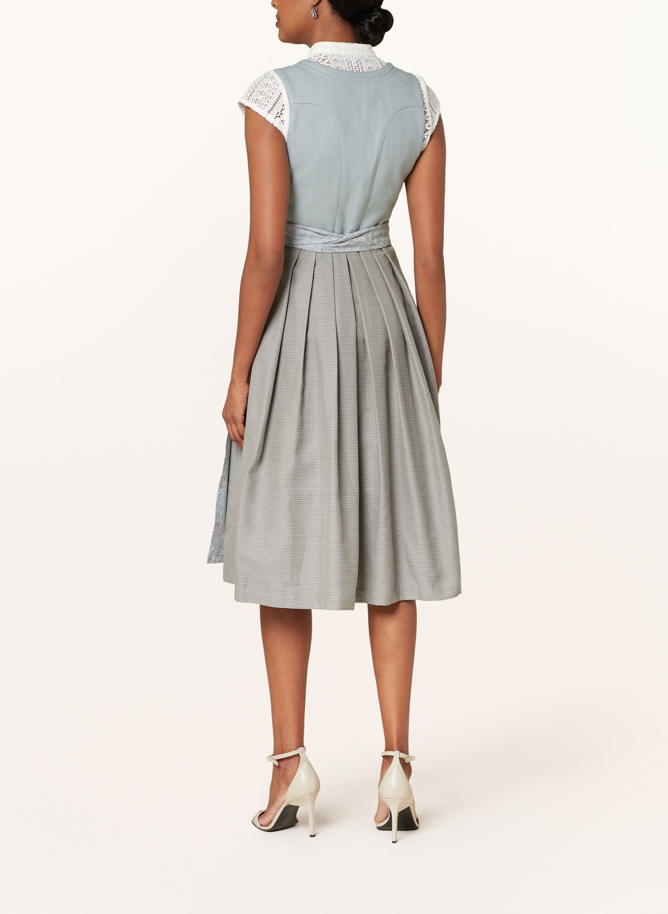 LIMBERRY Sukienka bawarska CLAIRE, Kolor: MIĘTOWY/ SZARY/ PETROL (Obrazek 4)