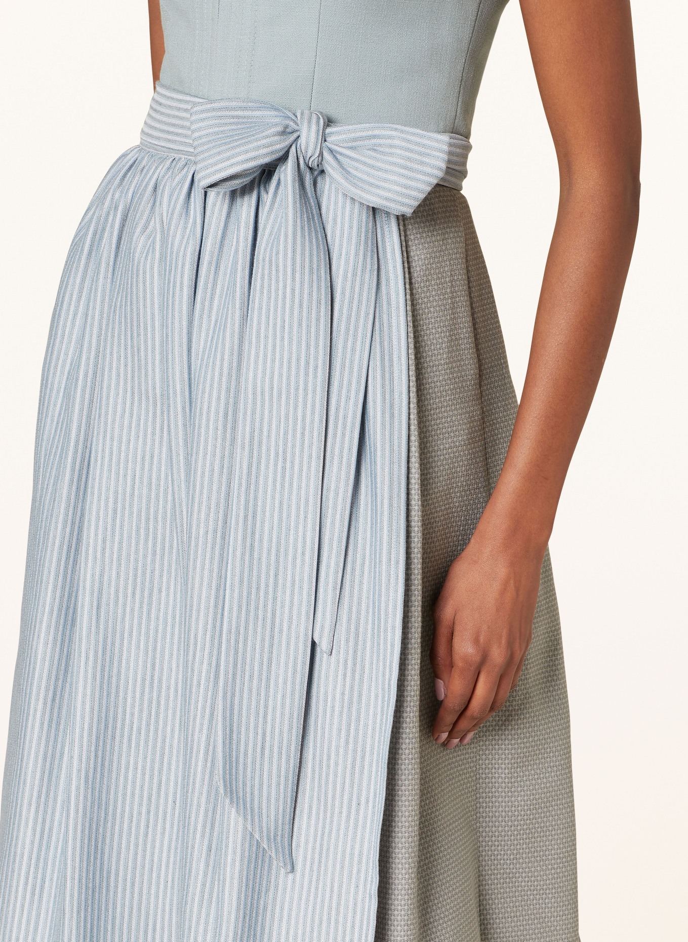 LIMBERRY Sukienka bawarska CLAIRE, Kolor: MIĘTOWY/ SZARY/ PETROL (Obrazek 6)