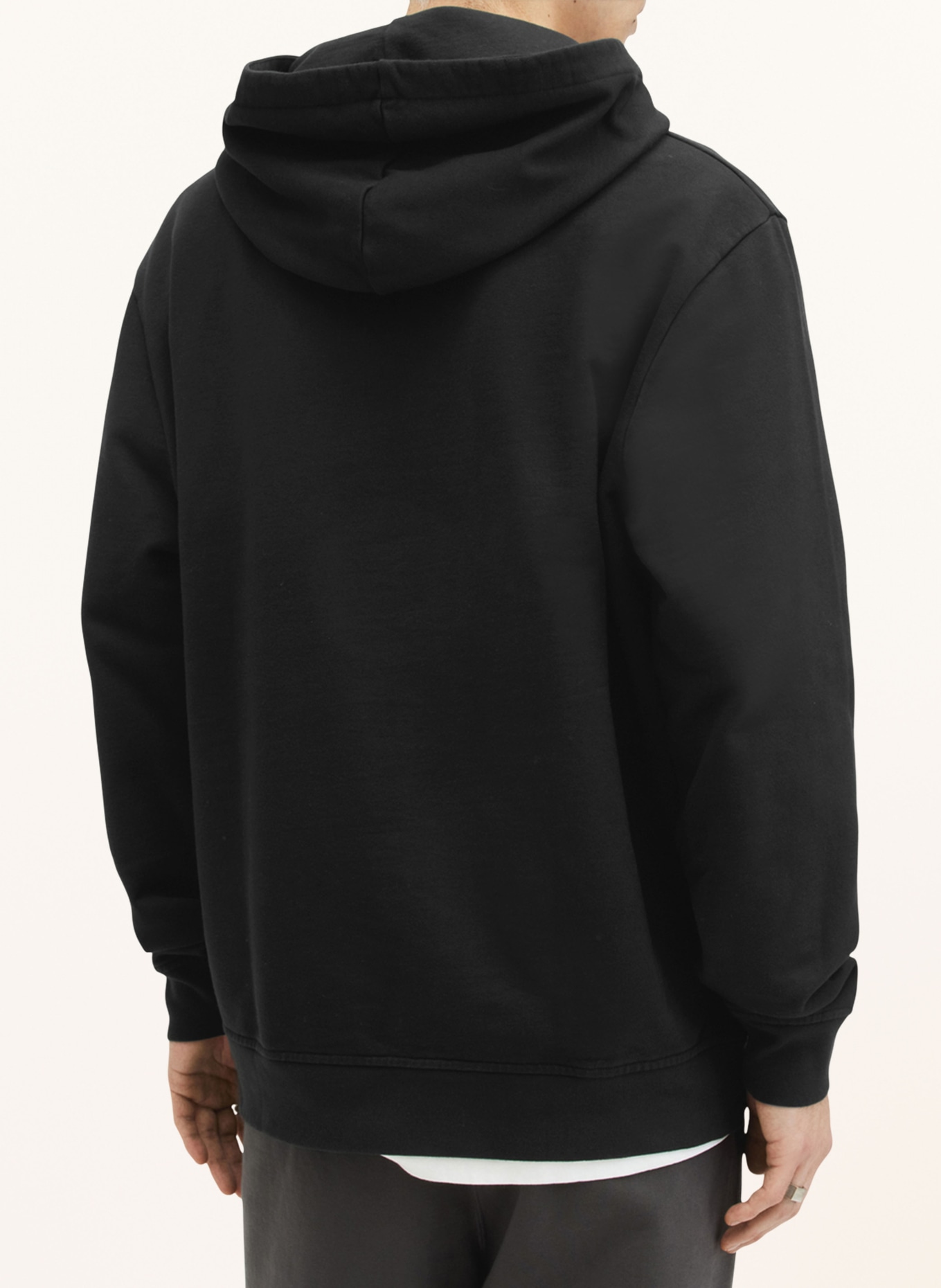 ALLSAINTS Lounge hoodie, Color: BLACK/ GRAY (Image 3)