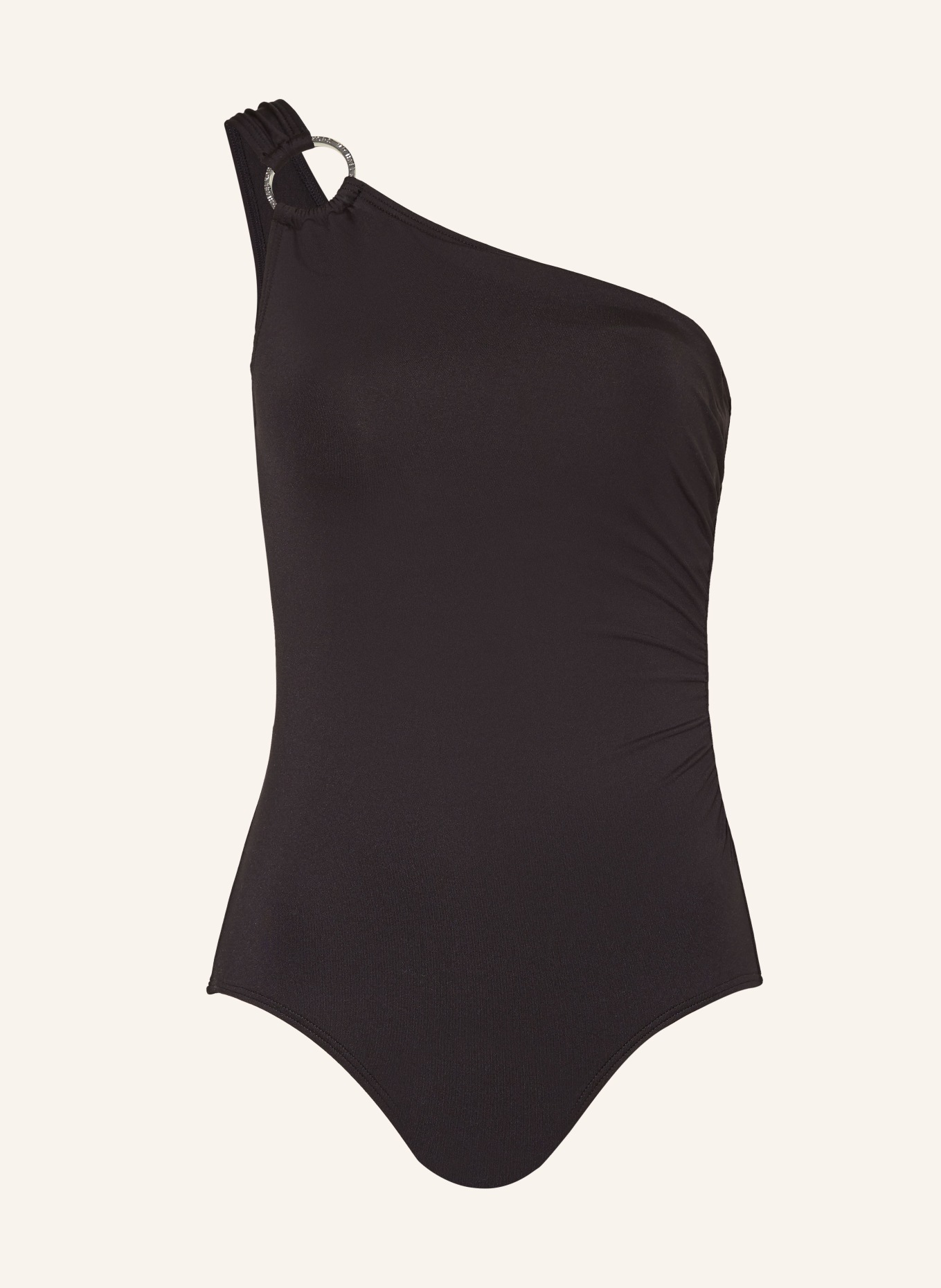 MICHAEL KORS Underwire swimsuit HARDWARE SOLIDS, Color: BLACK (Image 1)