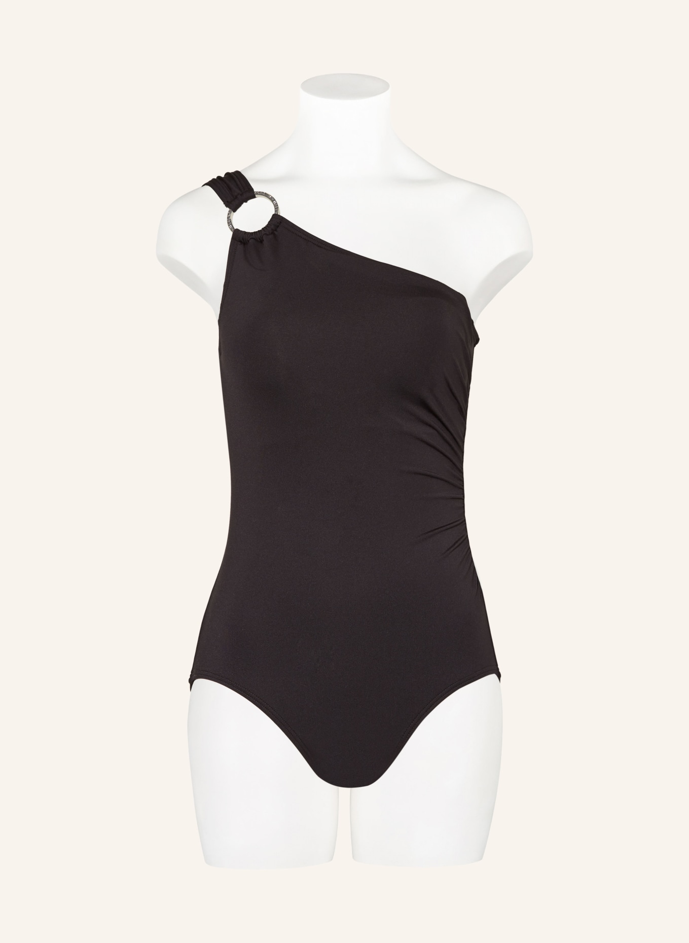 MICHAEL KORS Underwire swimsuit HARDWARE SOLIDS, Color: BLACK (Image 2)