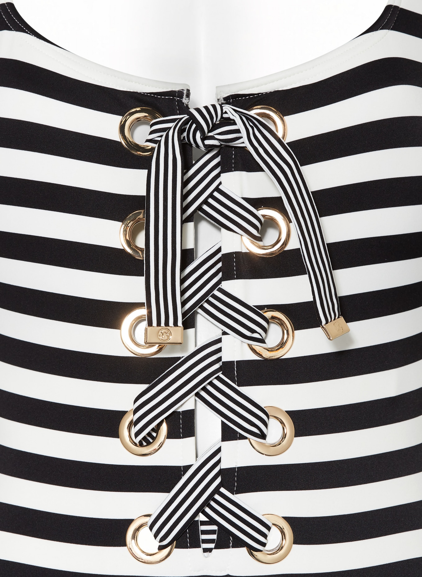 MICHAEL KORS Swimsuit MIXED STRIPE, Color: BLACK/ WHITE (Image 4)