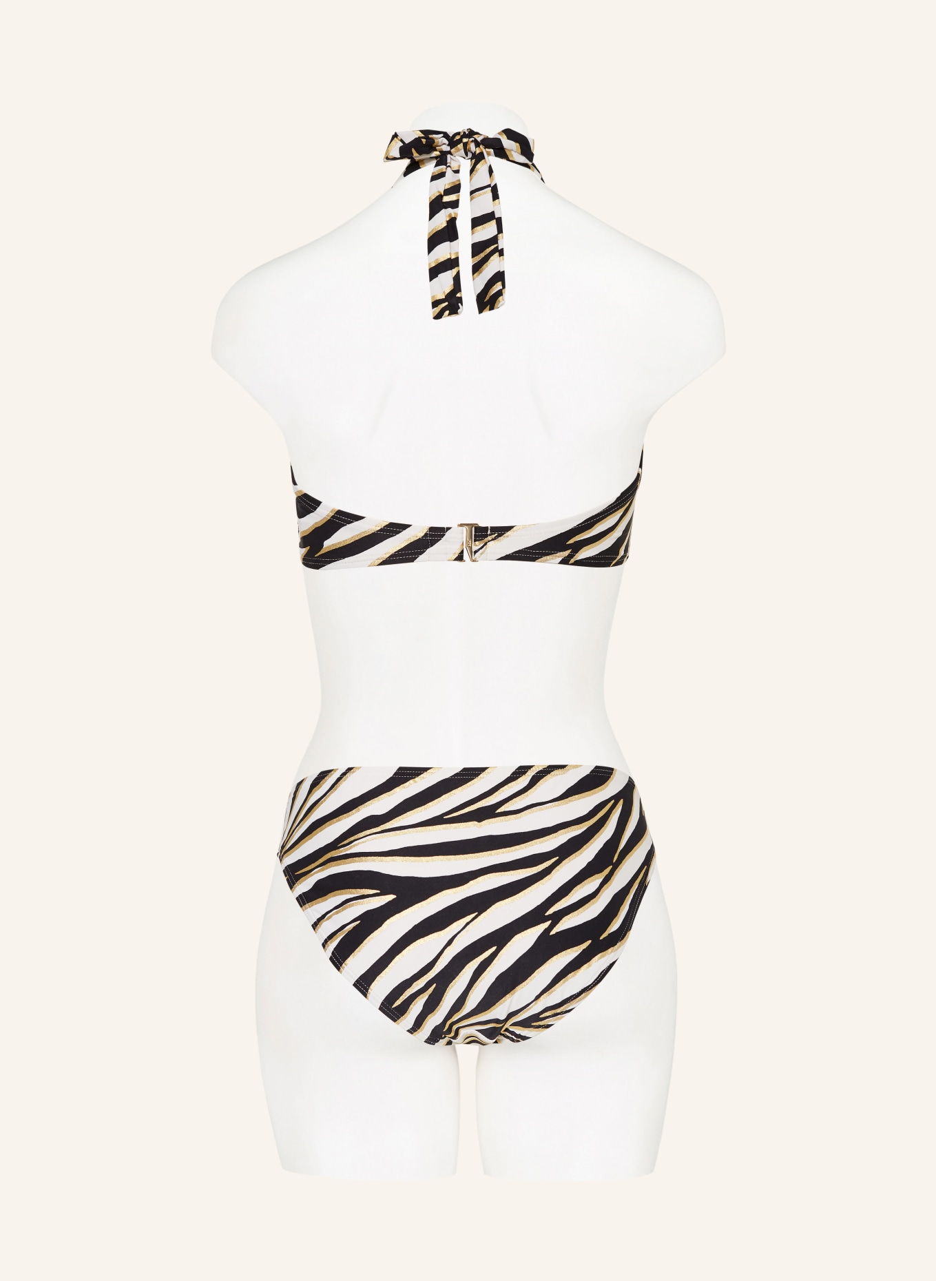MICHAEL KORS Basic bikini bottoms SHIMMER TIGER, Color: BLACK/ WHITE/ GOLD (Image 3)