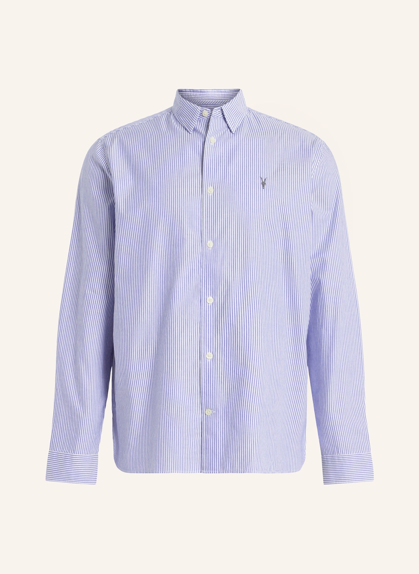 ALLSAINTS Shirt HILLVIEW relaxed fit, Color: WHITE/ BLUE (Image 1)