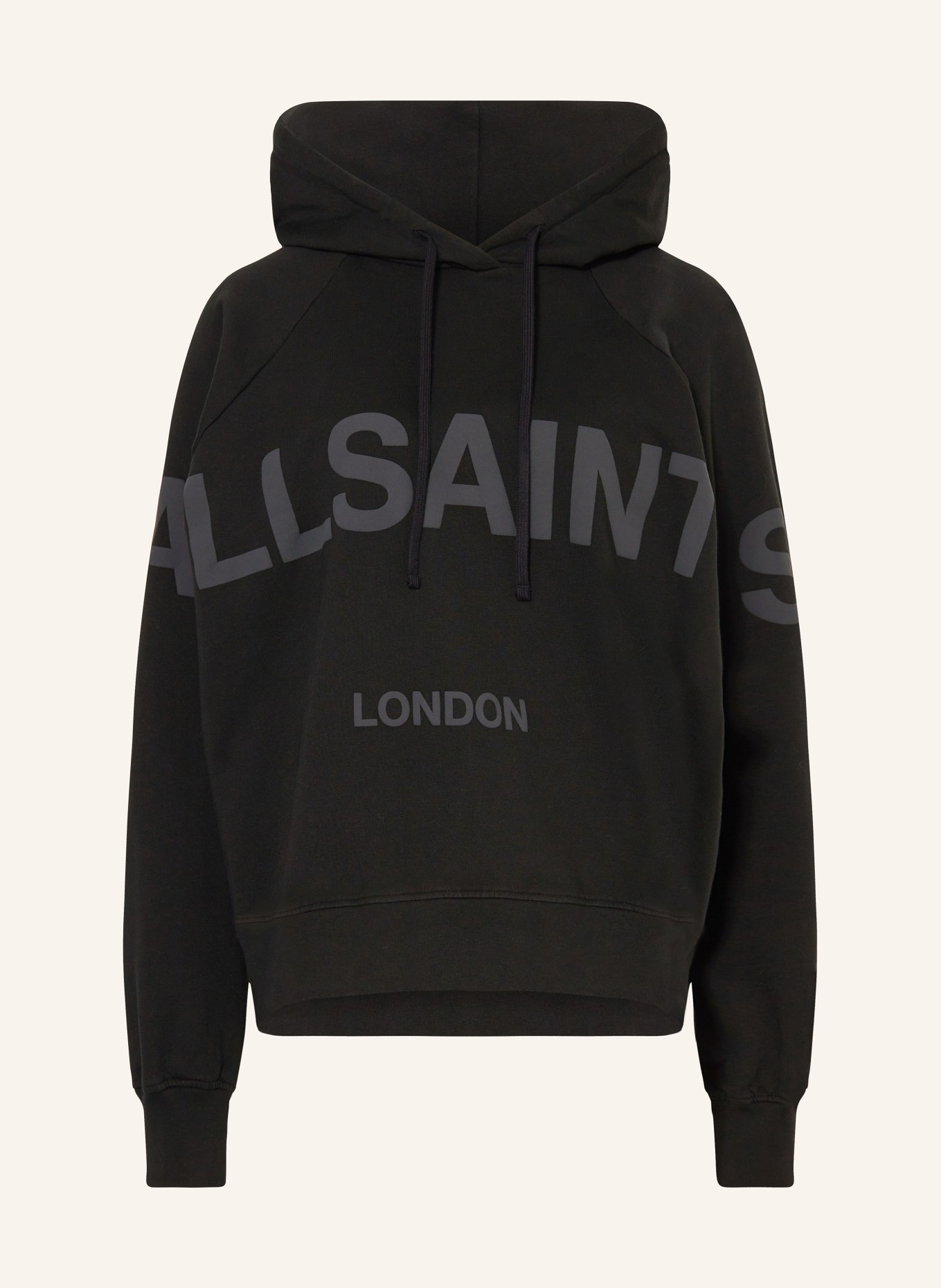 ALLSAINTS Oversized hoodie TALON, Color: BLACK/ GRAY (Image 1)