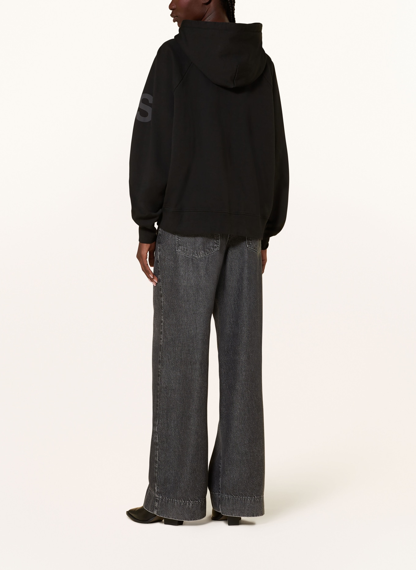 ALLSAINTS Oversized hoodie TALON, Color: BLACK/ GRAY (Image 3)