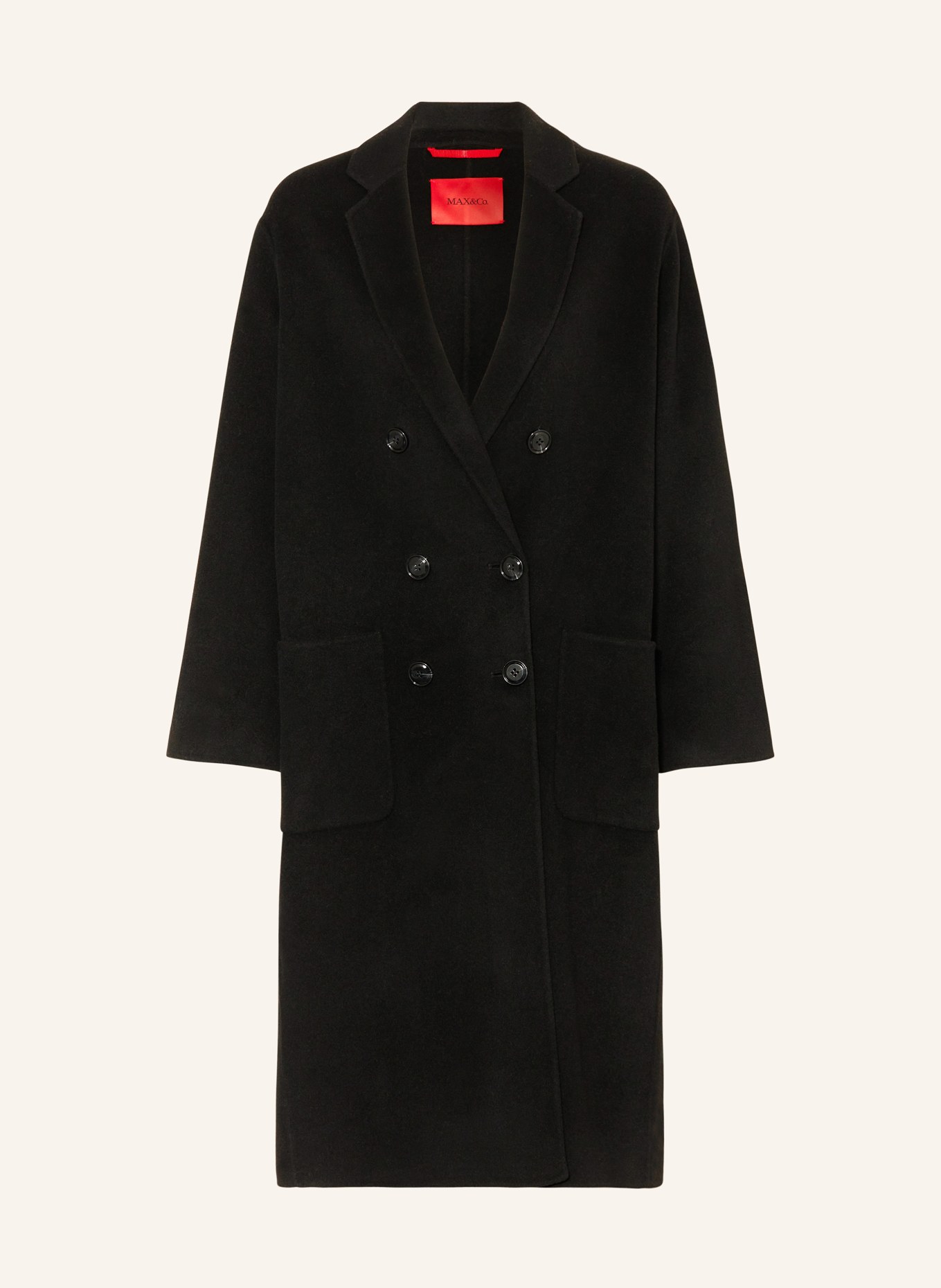 MAX & Co. Wool coat ELEMENTO, Color: BLACK (Image 1)