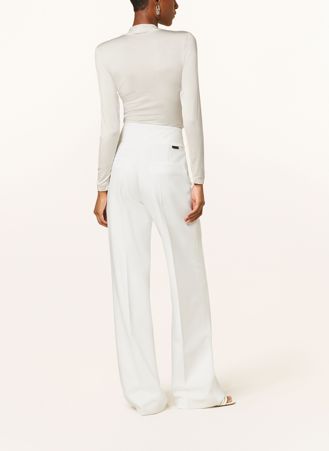 REISS Long sleeve shirt MARA in wrap look, Color: MINT (Image 3)