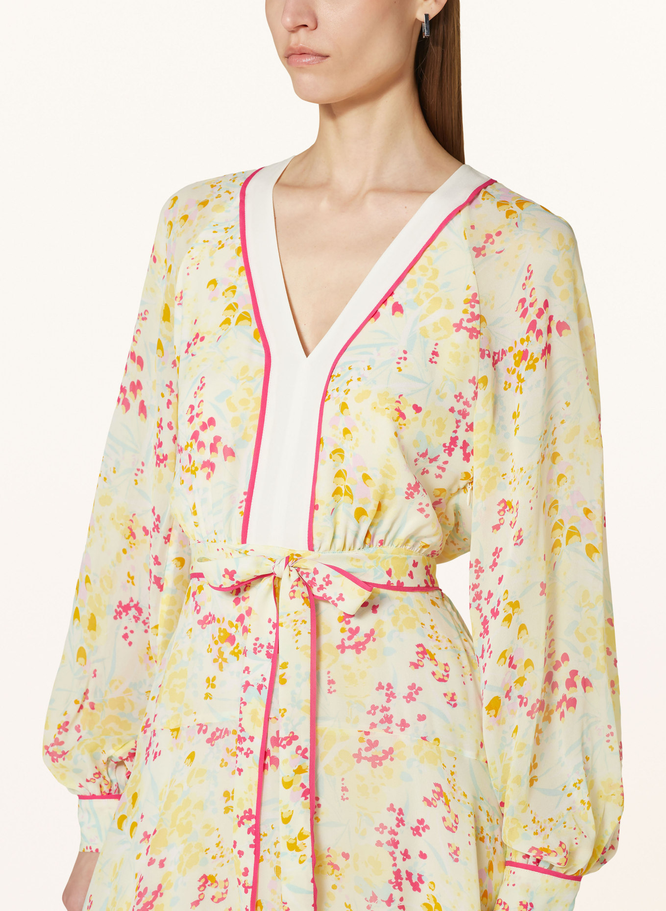 REISS Dress MOLLY, Color: YELLOW/ LIGHT YELLOW/ PINK (Image 4)