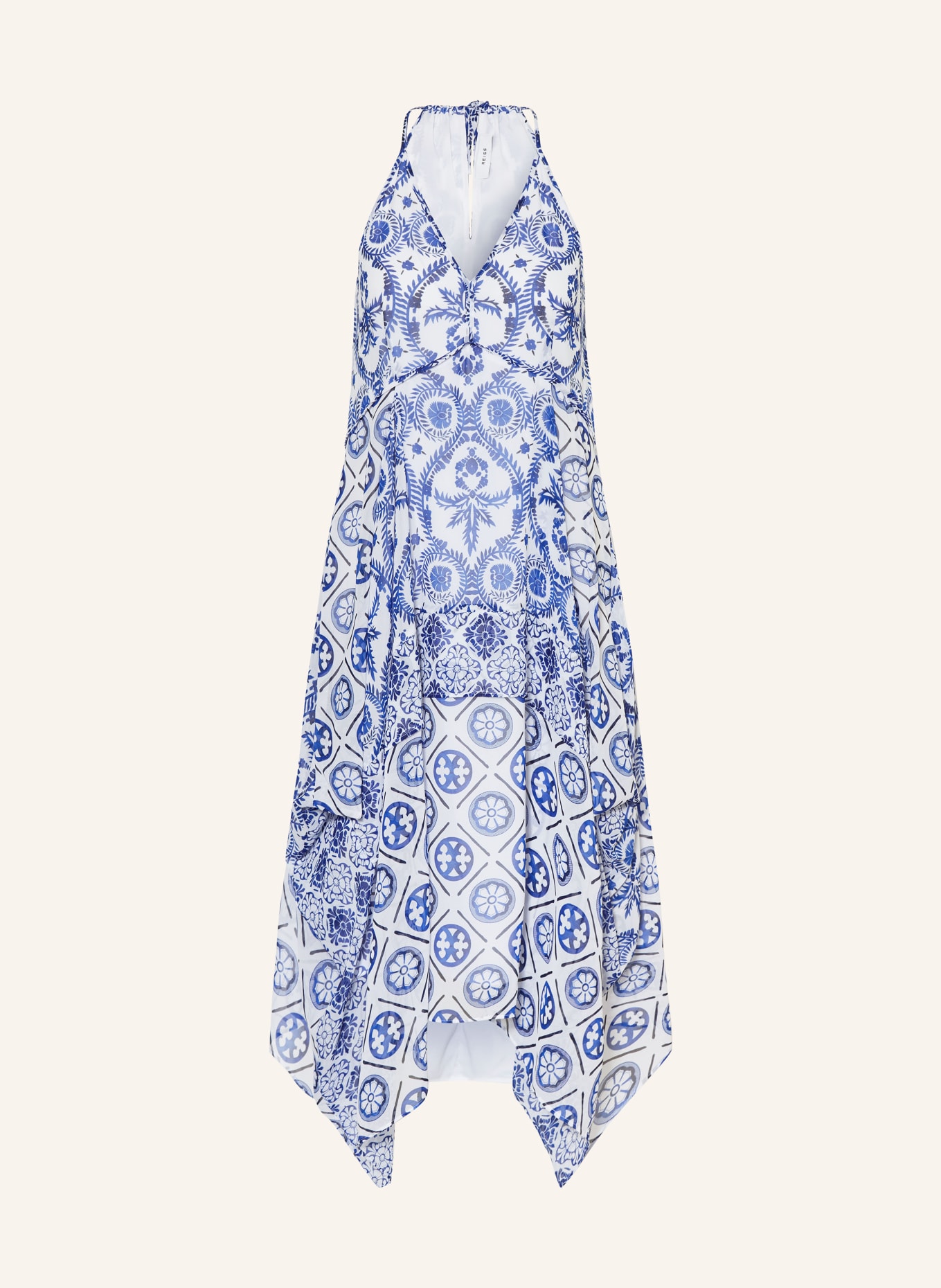 REISS Dress TILLER, Color: WHITE/ BLUE (Image 1)