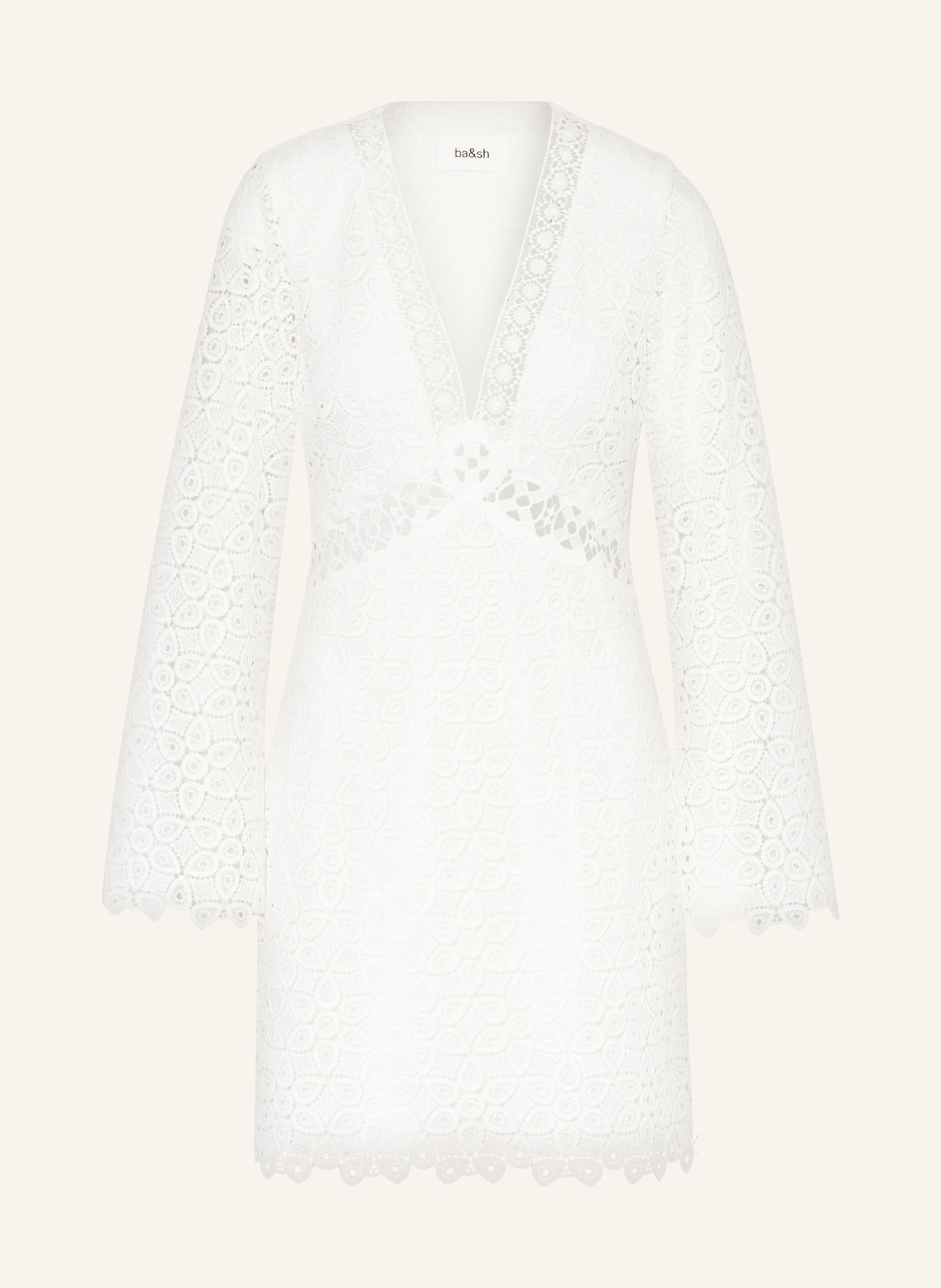 ba&sh Krajkové šaty GALIA, Barva: WHITE WHITE (Obrázek 1)