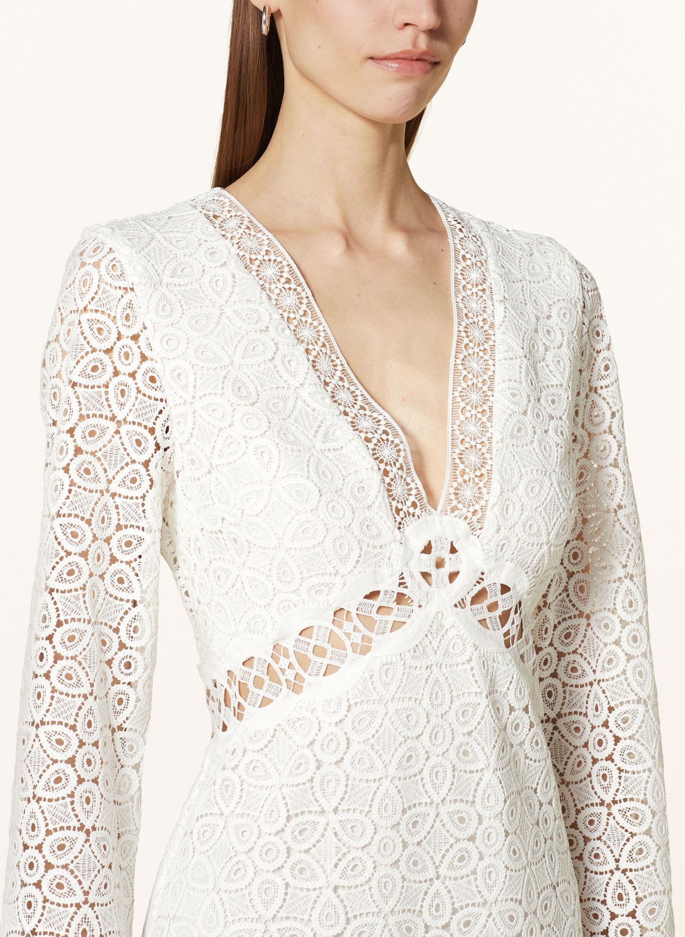 ba&sh Krajkové šaty GALIA, Barva: WHITE WHITE (Obrázek 4)