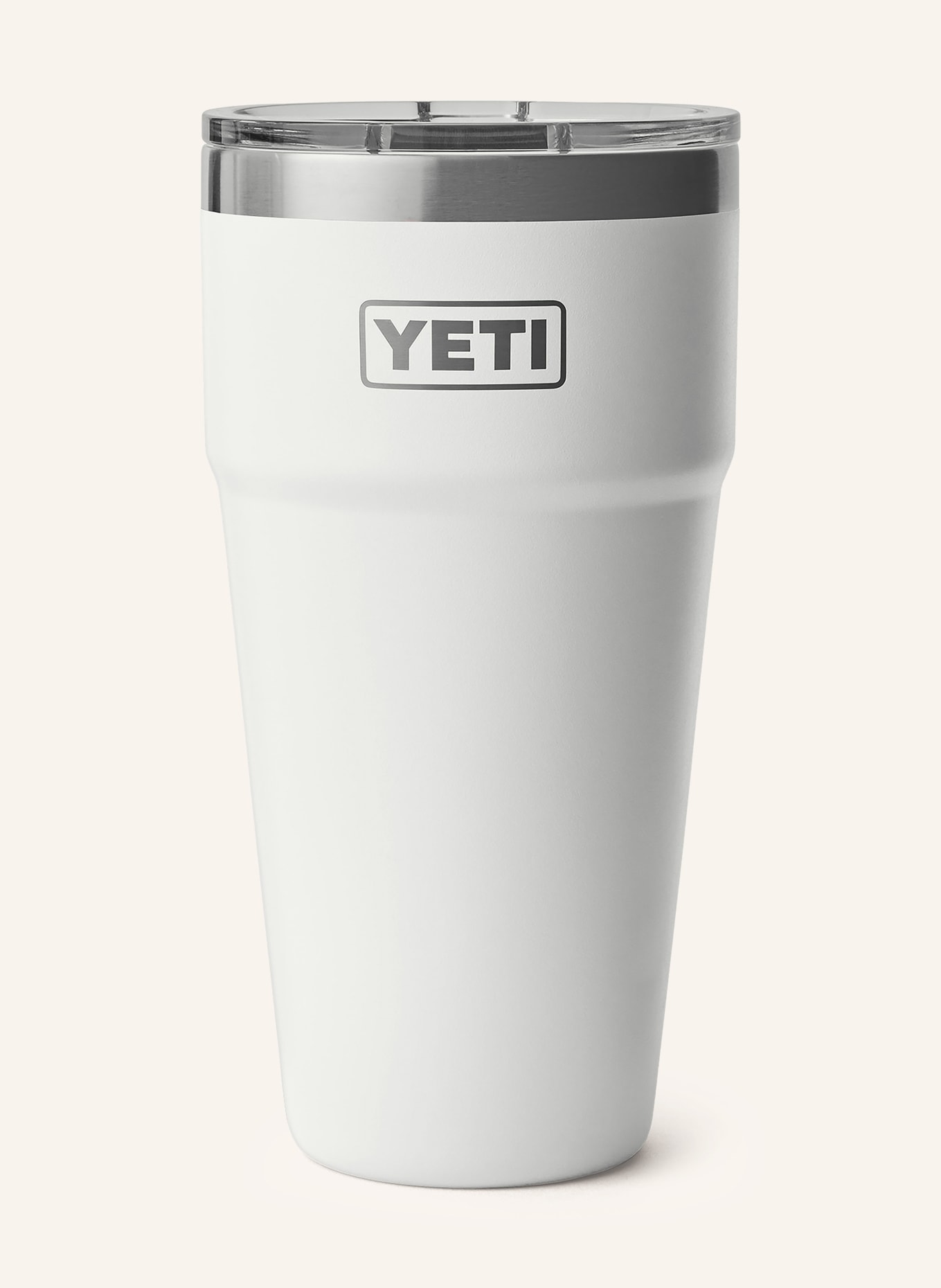 YETI Thermobecher RAMBLER®, Farbe: WEISS/ SILBER (Bild 1)