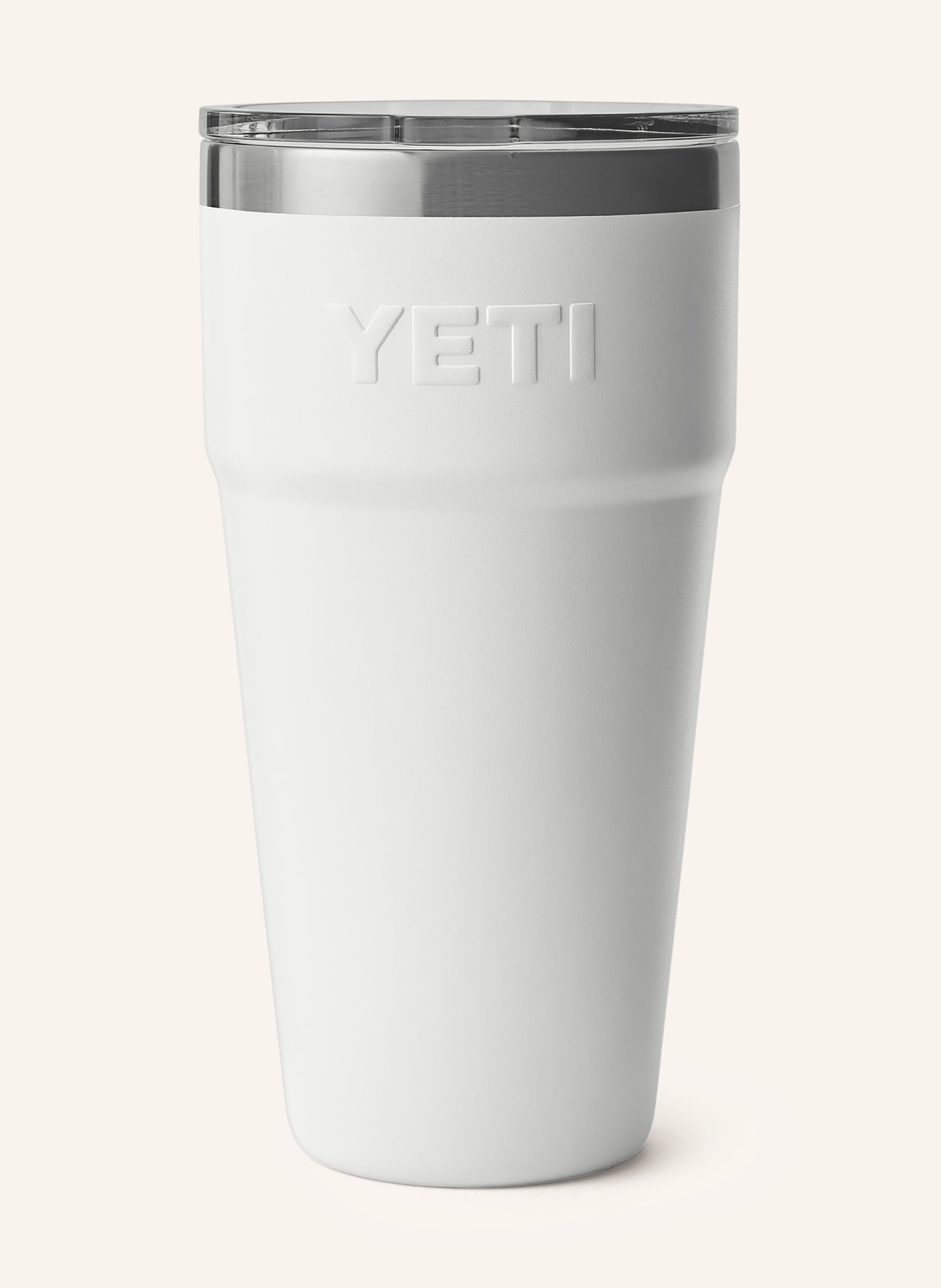 YETI Thermobecher RAMBLER®, Farbe: WEISS/ SILBER (Bild 2)