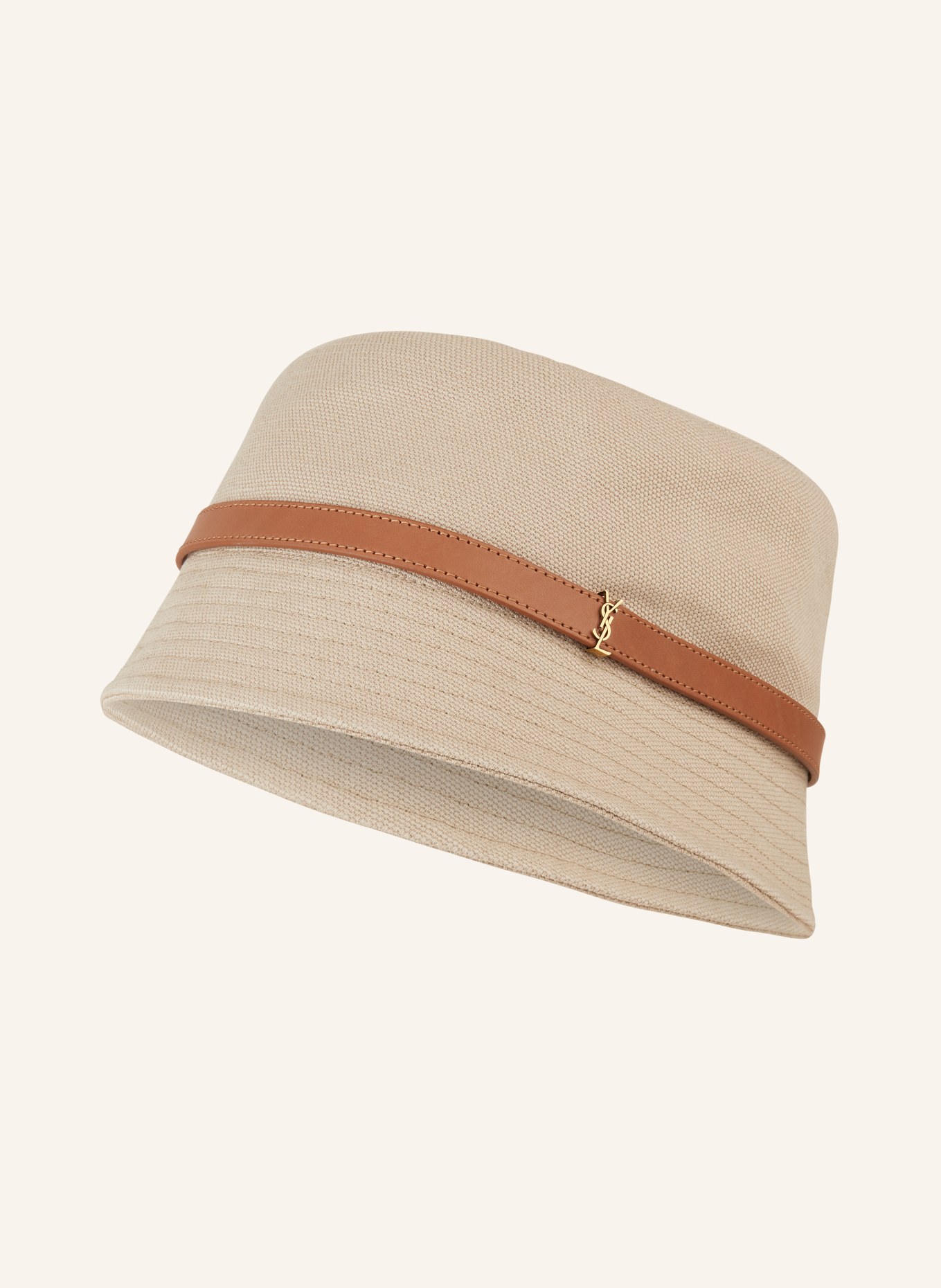 SAINT LAURENT Bucket-Hat CASSANDRE, Farbe: BEIGE/ COGNAC (Bild 1)
