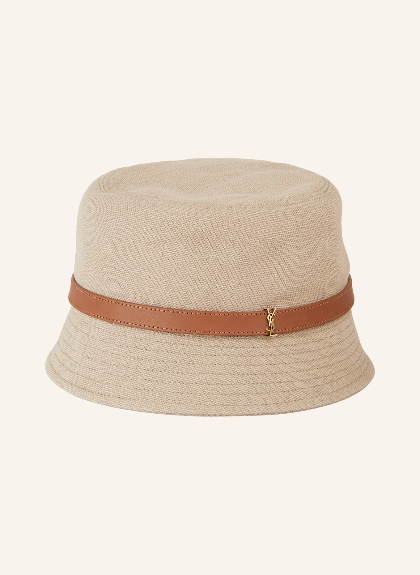 SAINT LAURENT Bucket-Hat CASSANDRE, Farbe: BEIGE/ COGNAC (Bild 2)