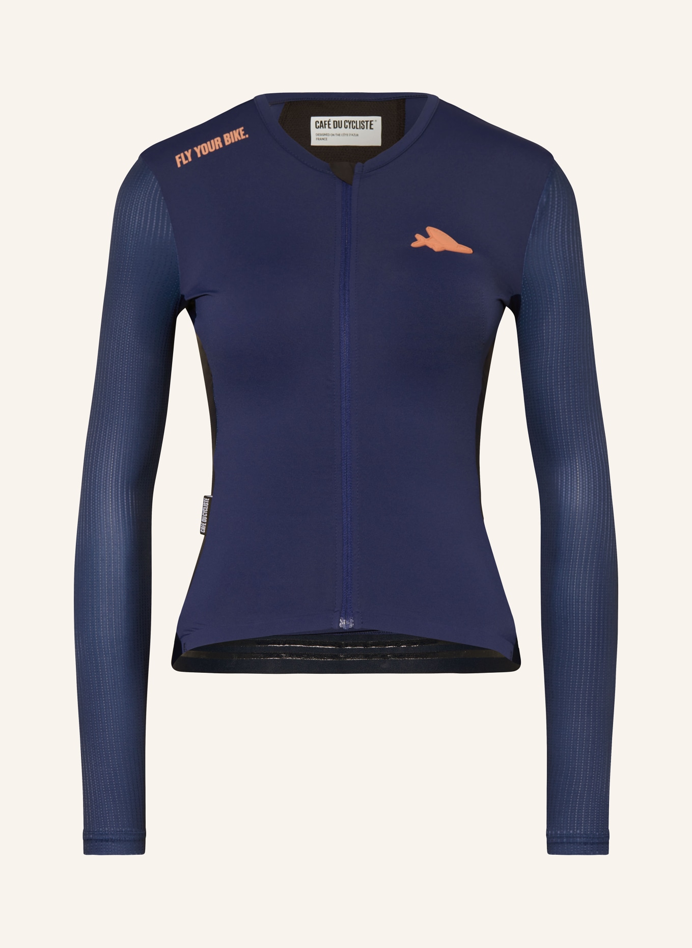 CAFÉ DU CYCLISTE Cycling jersey ROXANE, Color: DARK BLUE (Image 1)
