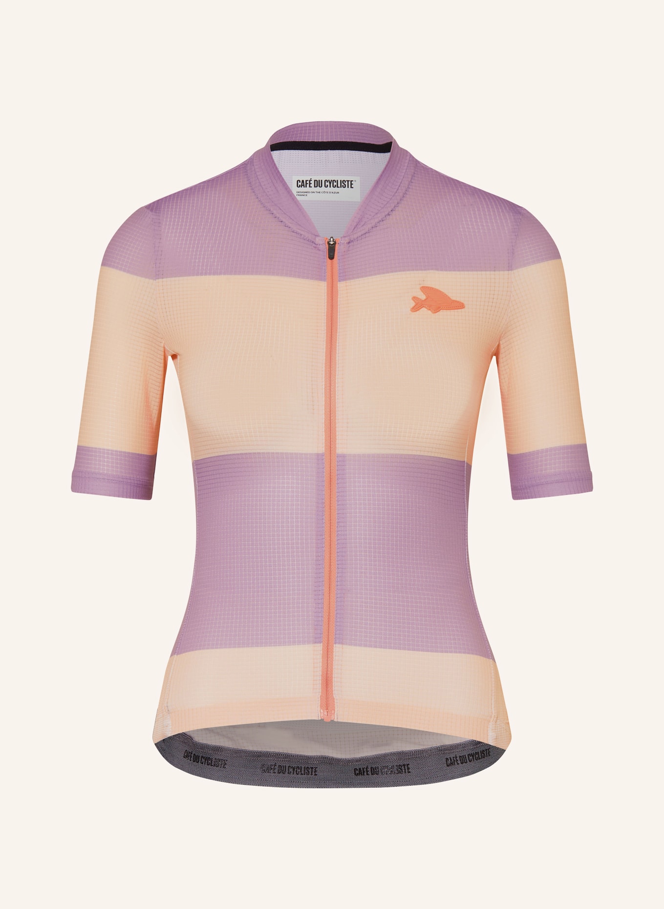 CAFÉ DU CYCLISTE Cycling jacket ANGELINE, Color: PURPLE/ LIGHT ORANGE (Image 1)