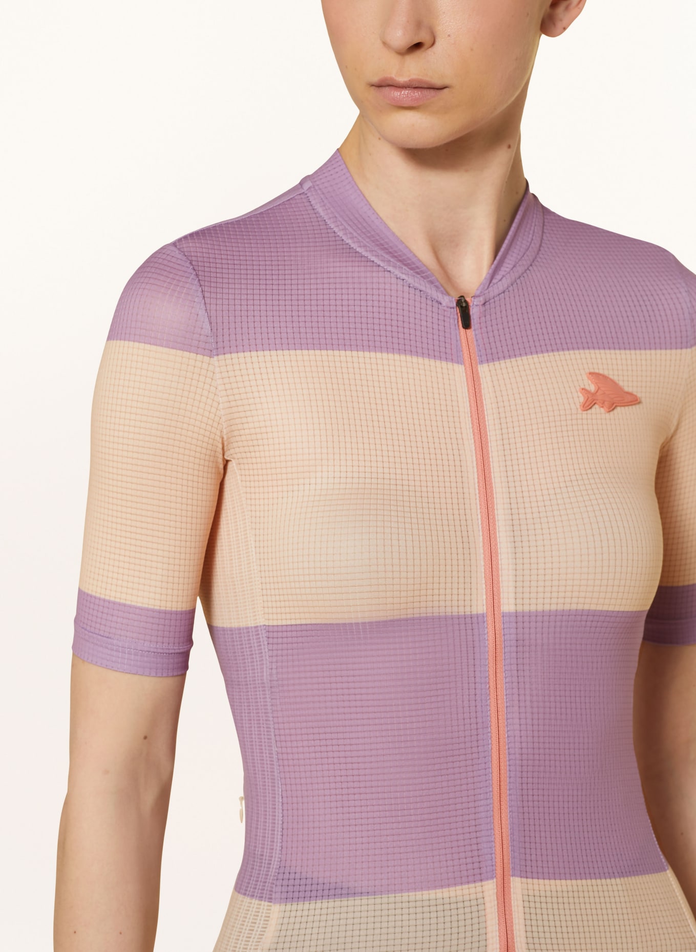 CAFÉ DU CYCLISTE Cycling jacket ANGELINE, Color: PURPLE/ LIGHT ORANGE (Image 5)