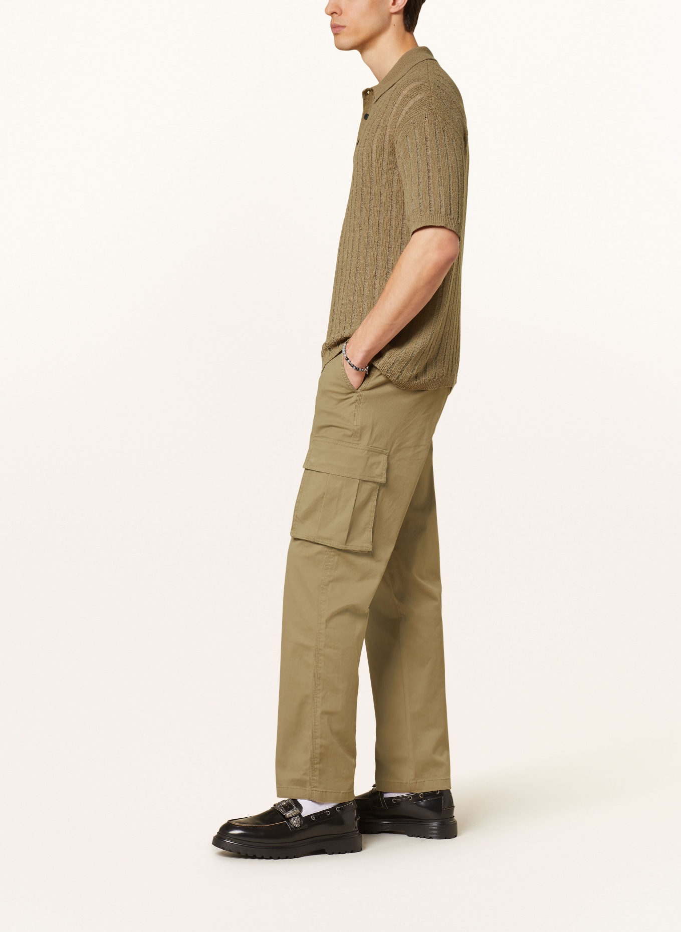 ALLSAINTS Cargo pants LEWES slim fit, Color: KHAKI (Image 4)