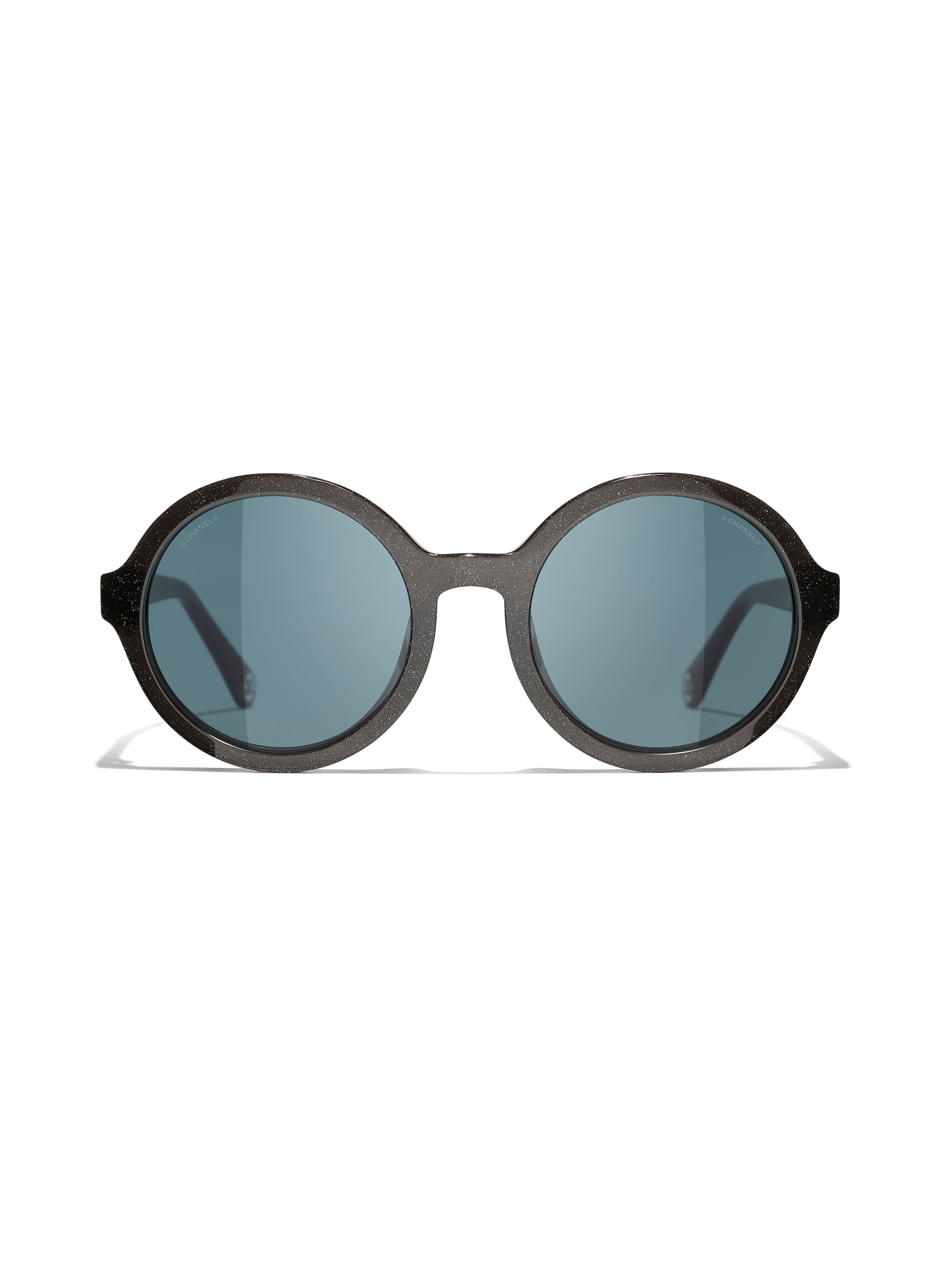 CHANEL Runde Sonnenbrille: 1756R5 - SCHWARZ/ BLAU