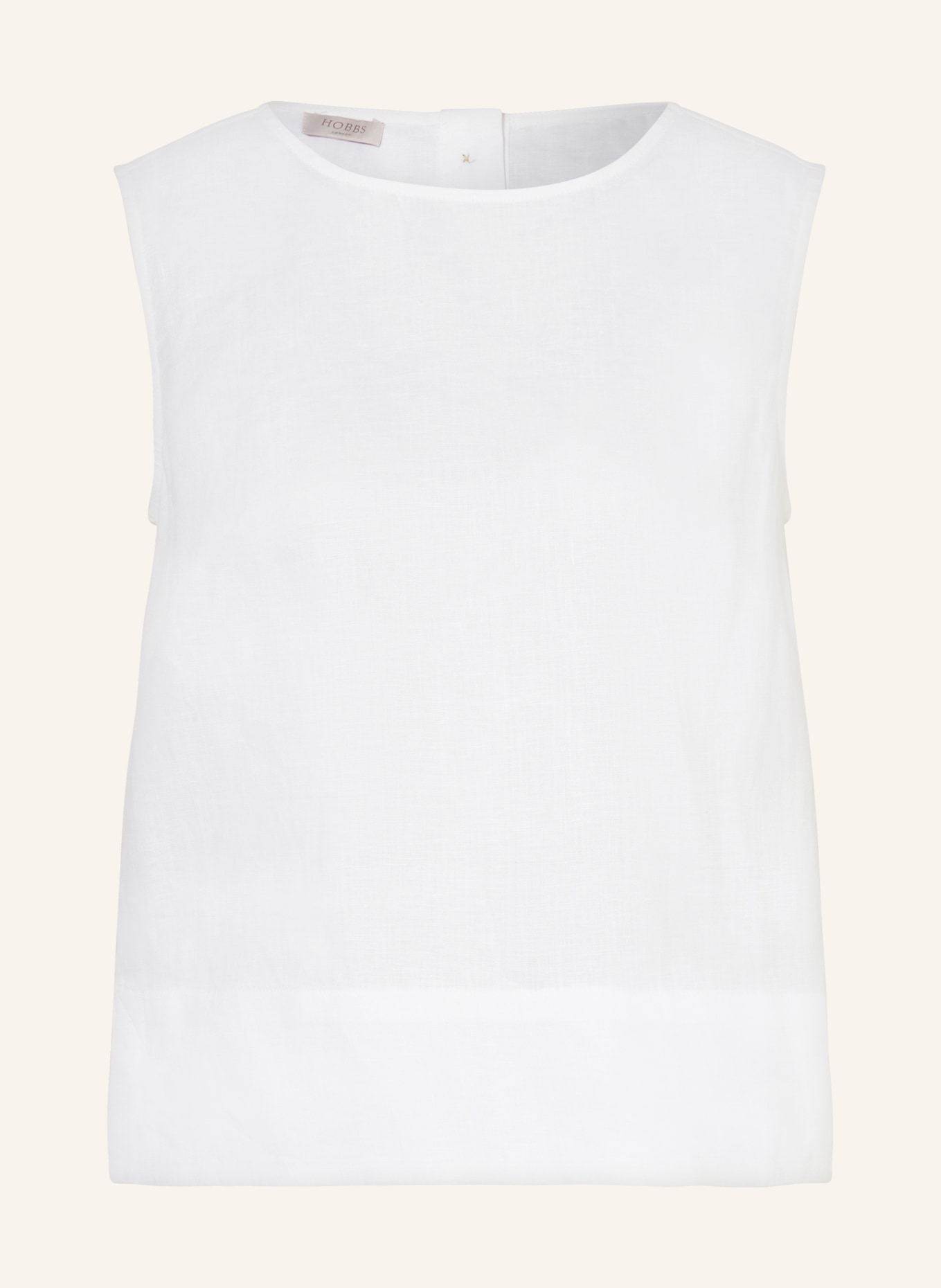 HOBBS Blouse top MALINDI in linen, Color: WHITE (Image 1)