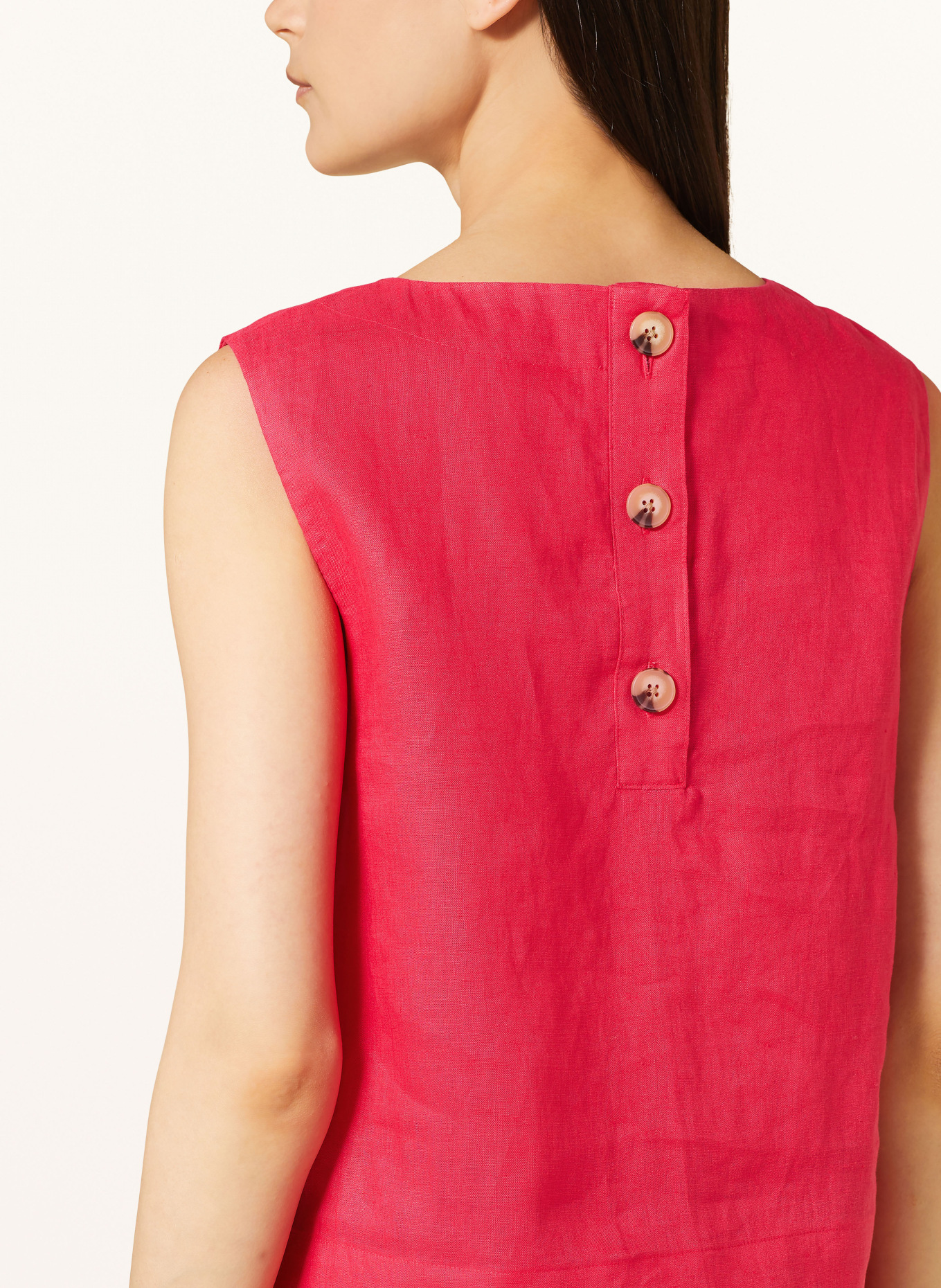 HOBBS Blouse top MALINDI in linen, Color: PINK (Image 4)