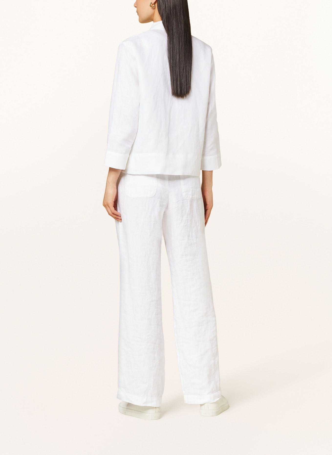 HOBBS Shirt blouse NITA made of linen, Color: WHITE (Image 3)